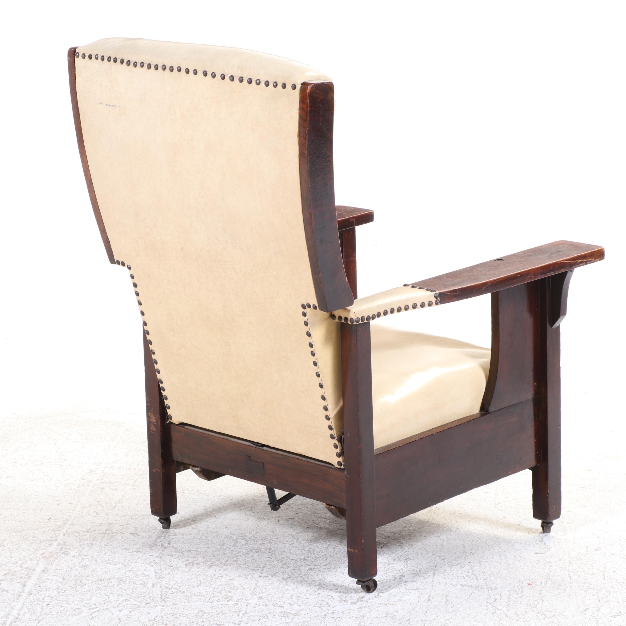 The Royal Chair Co. Arts & Crafts Reclining Armchair with Extension
