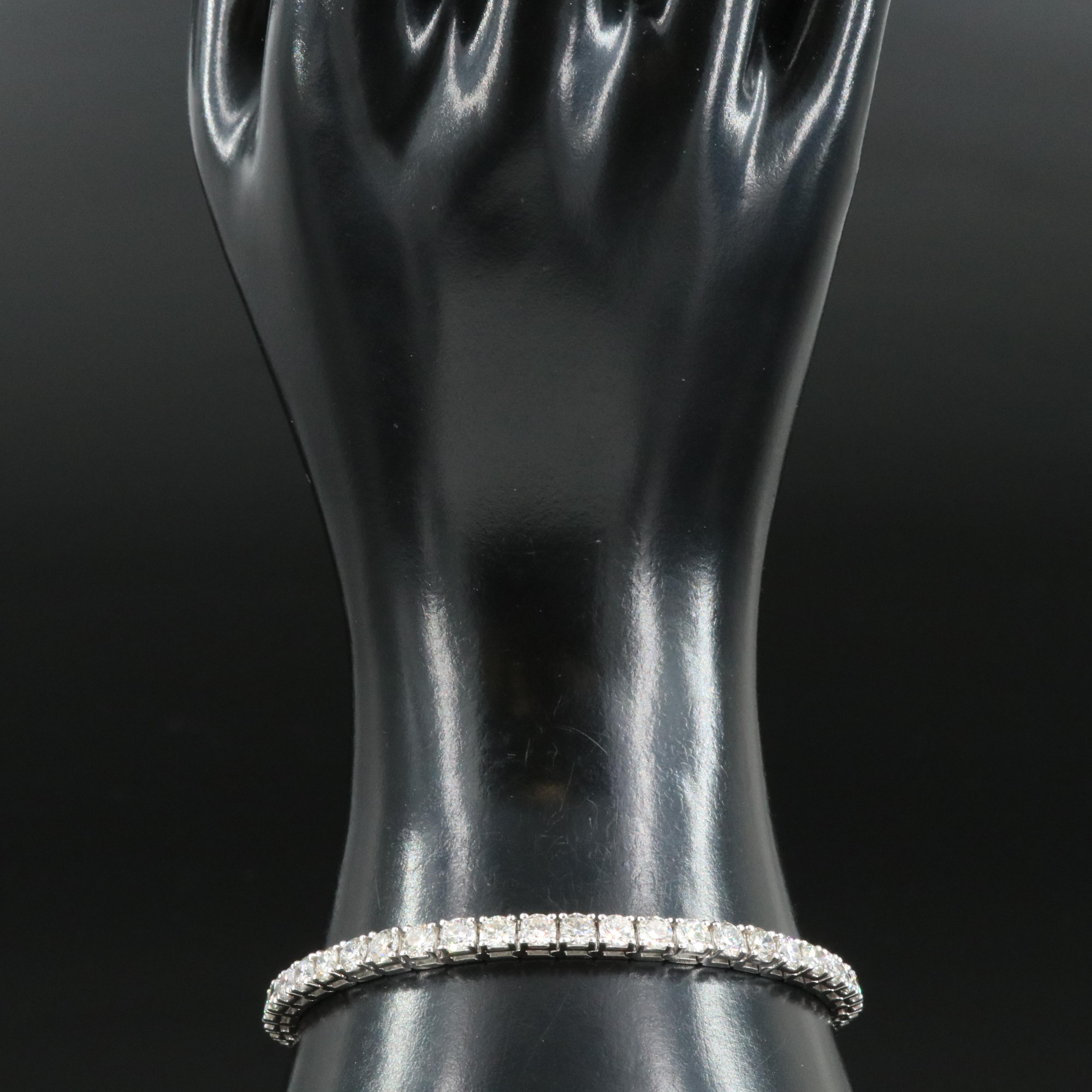 14K 10.08 CTW Lab Grown Diamond Tennis Bracelet