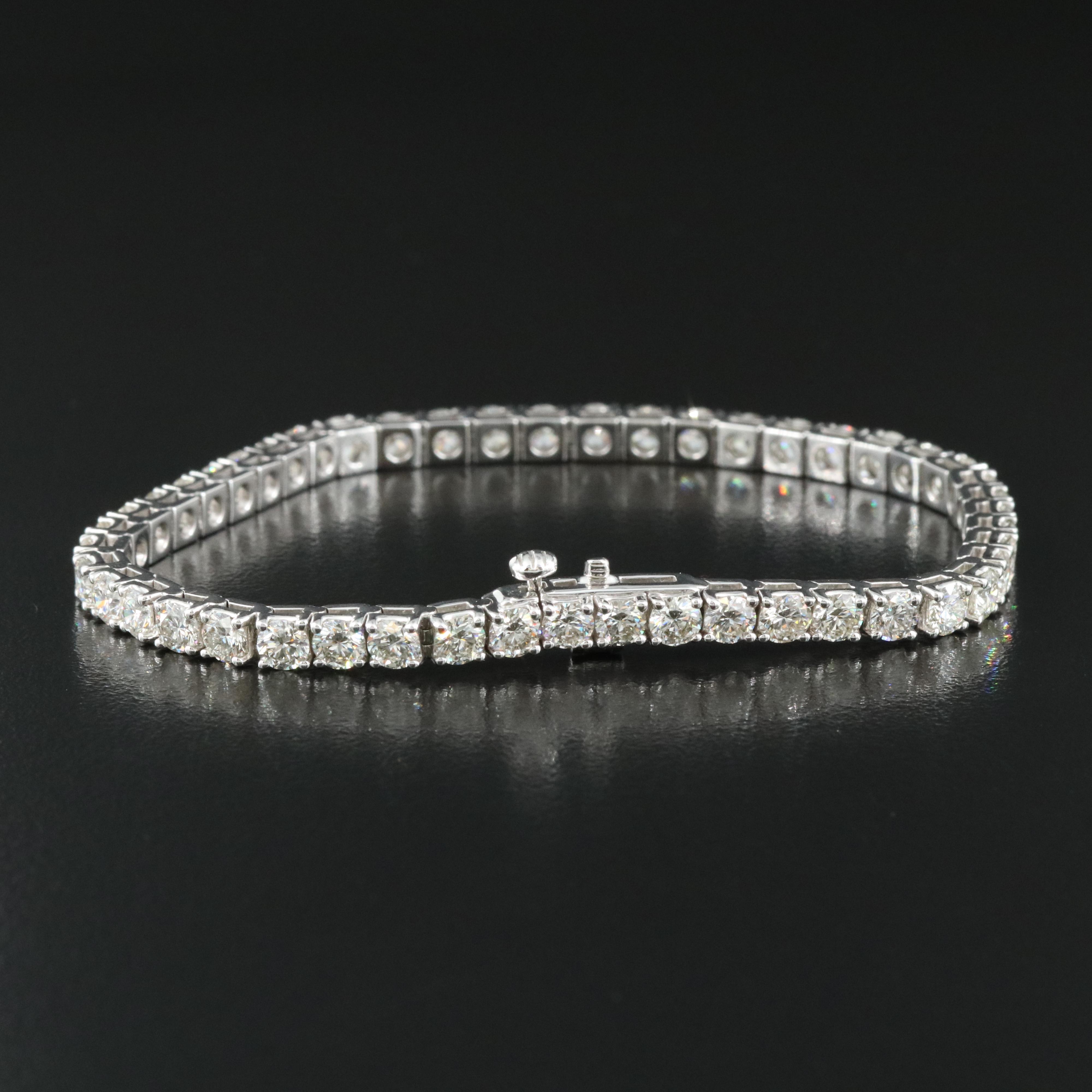 14K 10.08 CTW Lab Grown Diamond Tennis Bracelet
