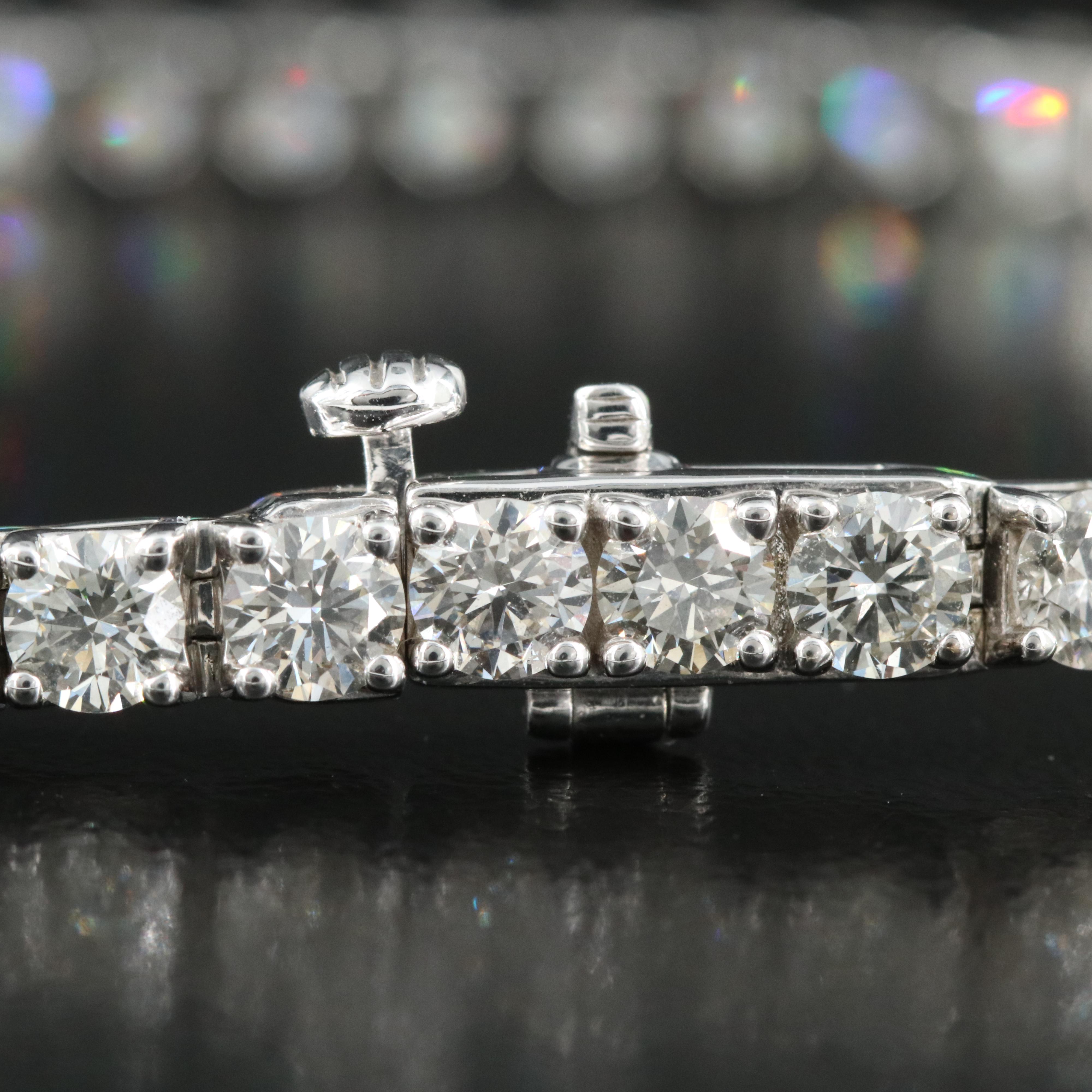 14K 10.08 CTW Lab Grown Diamond Tennis Bracelet