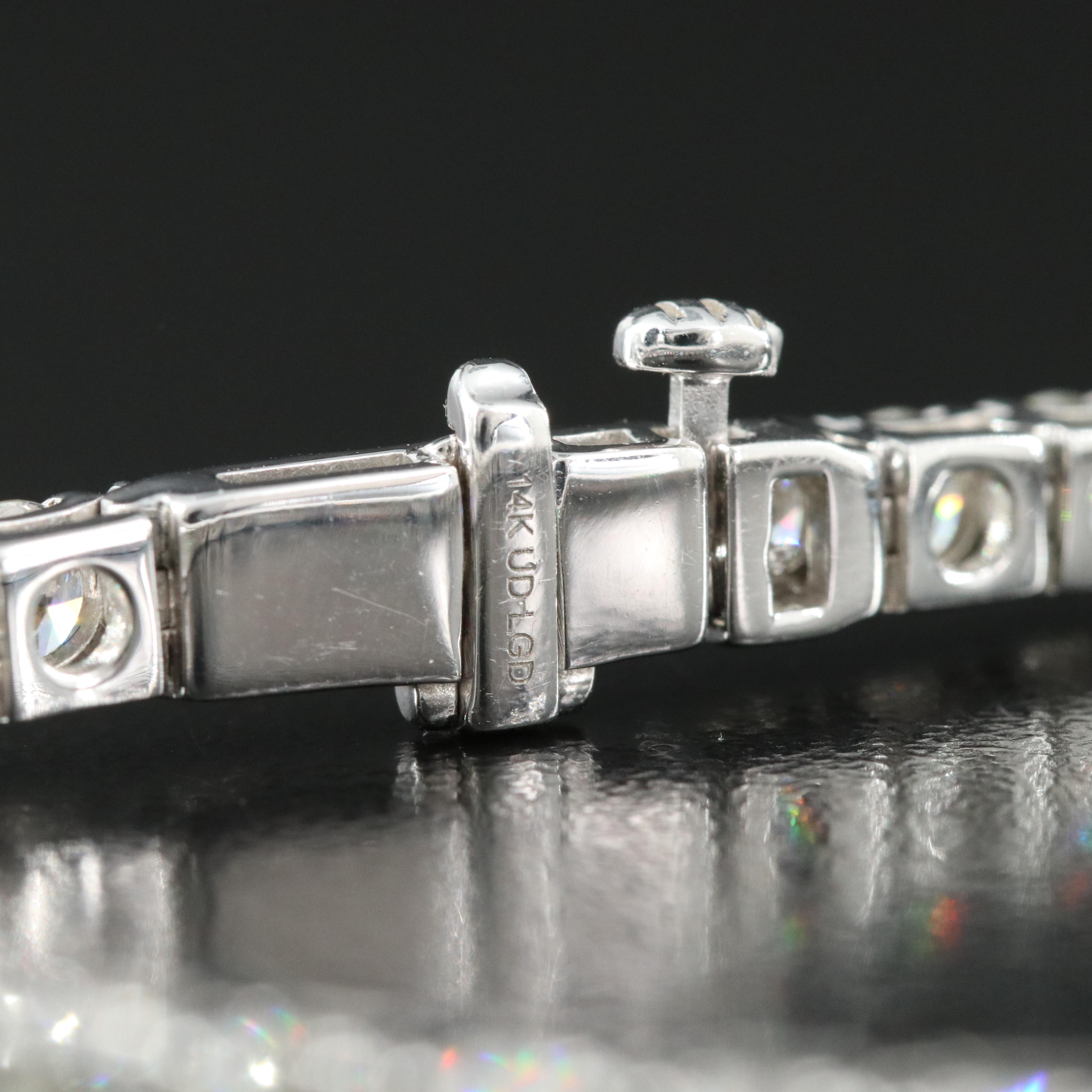 14K 10.08 CTW Lab Grown Diamond Tennis Bracelet