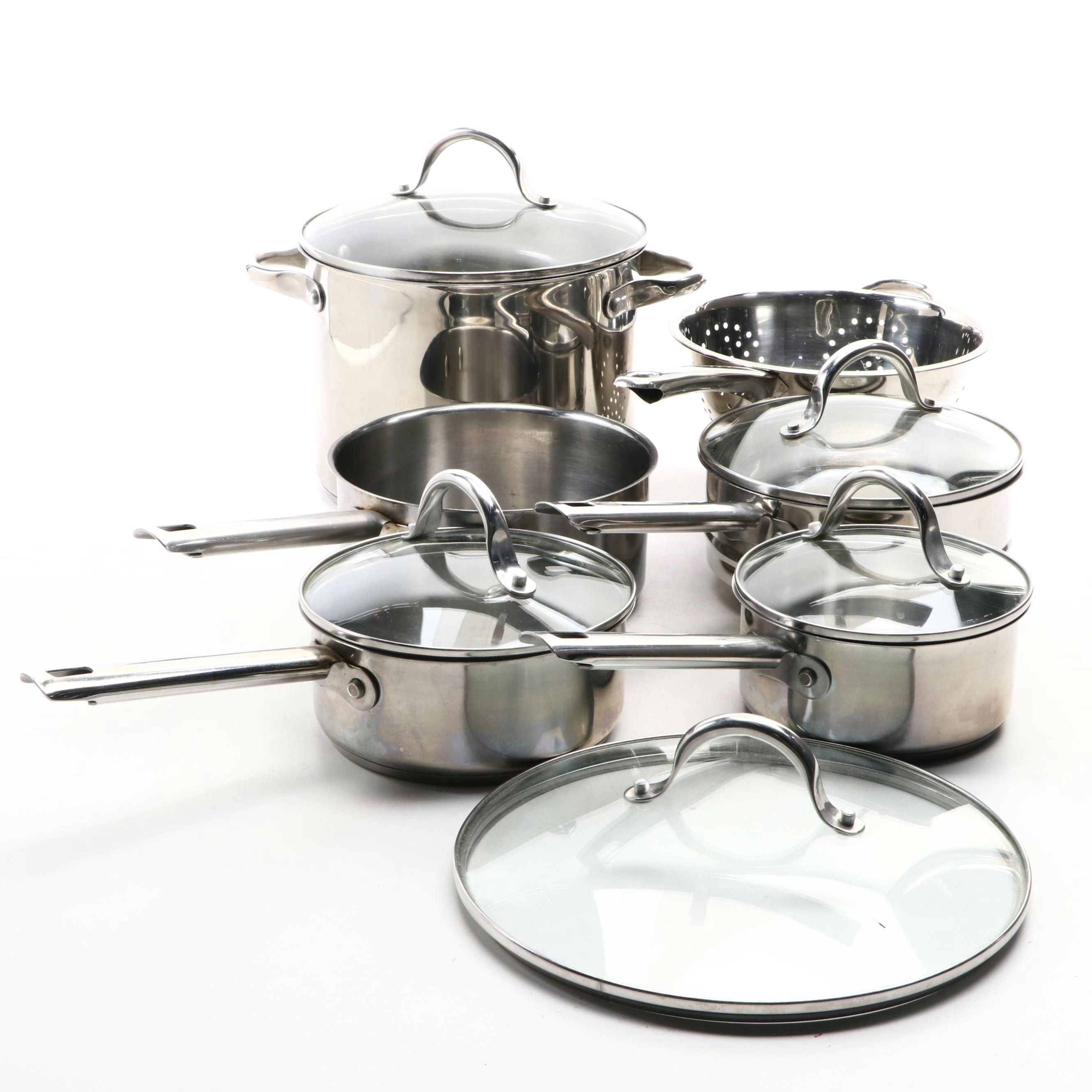 Wolfgang Puck's Cafe Collection Stainless Steel Cookware, Contemporary
