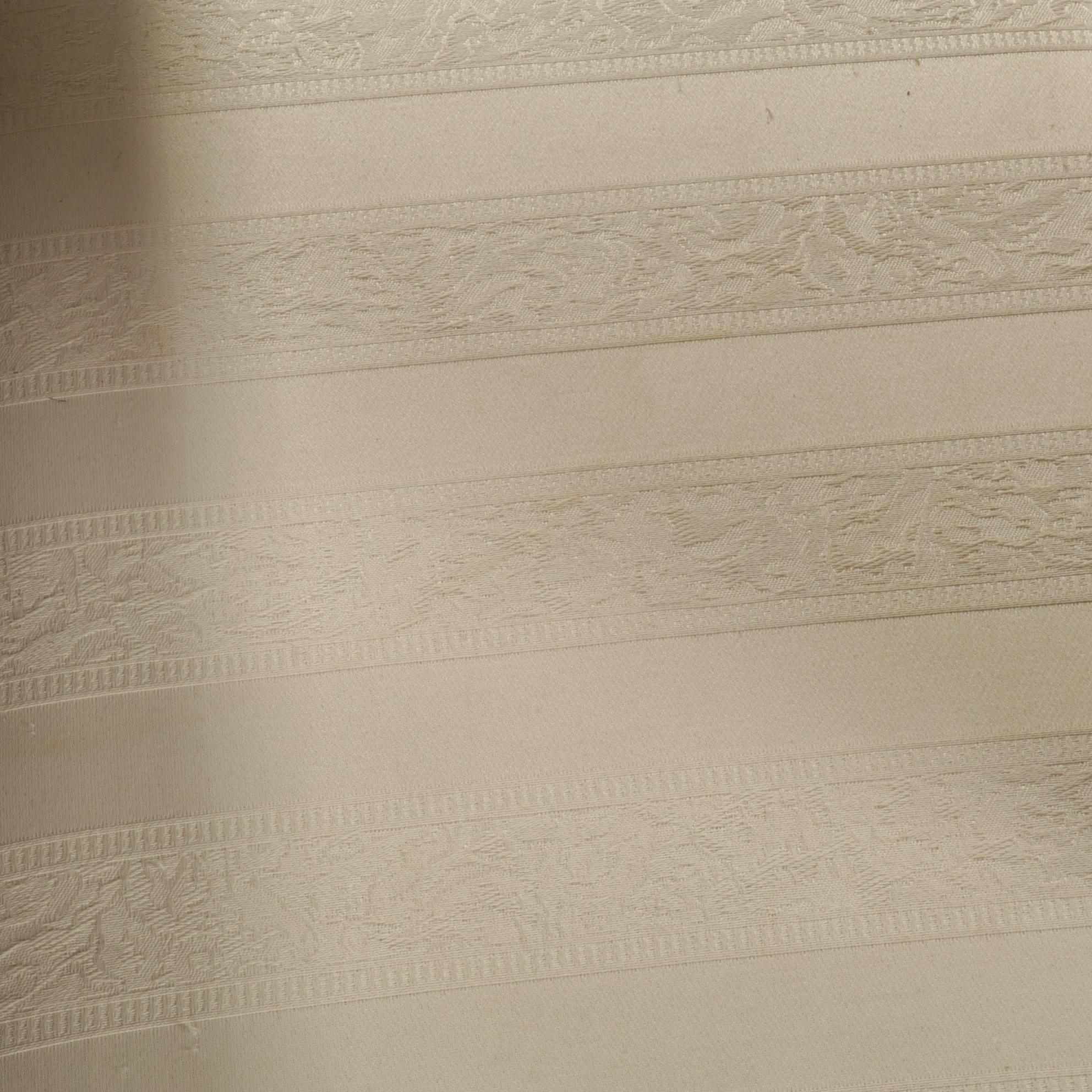 Neoclassical Style Cherry-Stained Extension Dining Table and Six Hyundai Chairs