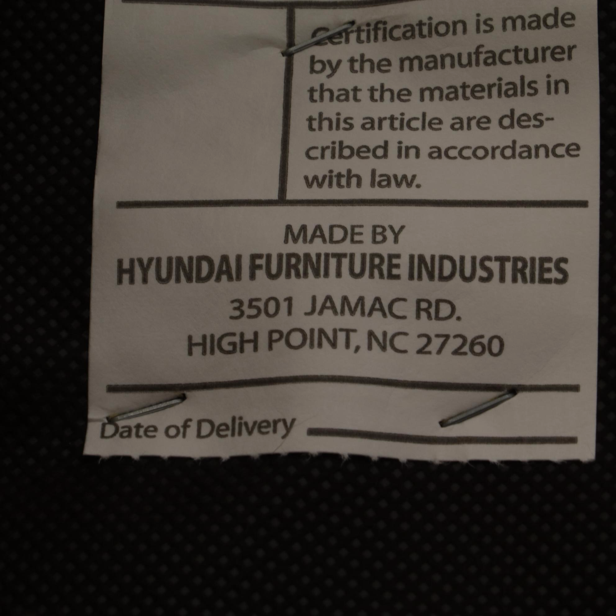 Neoclassical Style Cherry-Stained Extension Dining Table and Six Hyundai Chairs