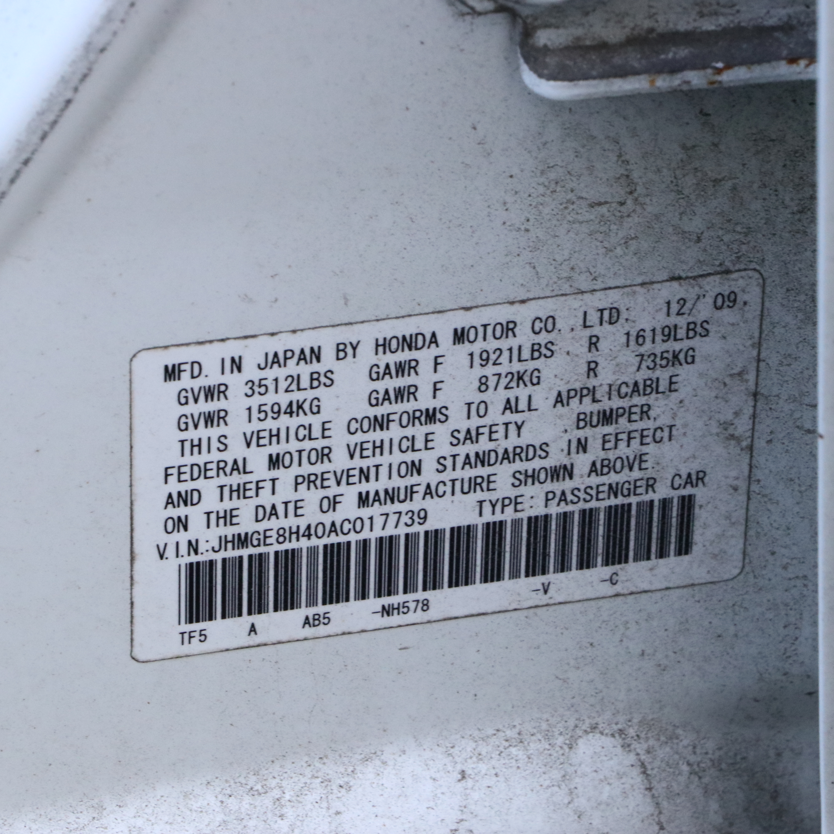 2010 Honda Fit Sport