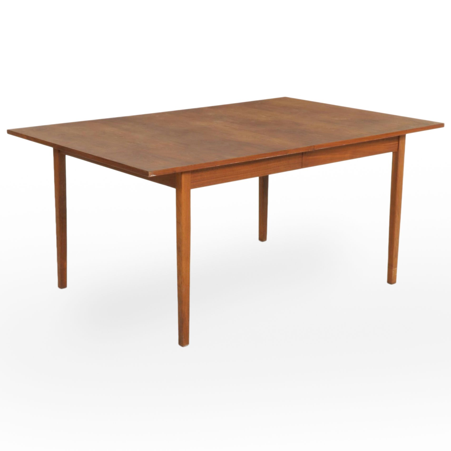 Mid Century Modern Walnut Extension Dining Table