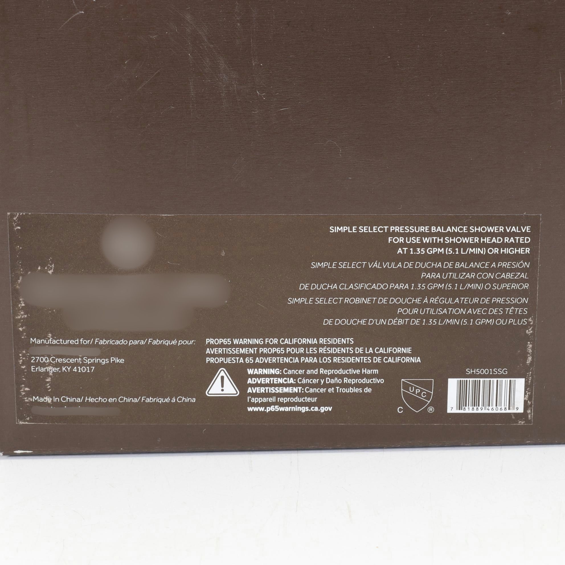 Simple Select Pressure Balance Shower Valve