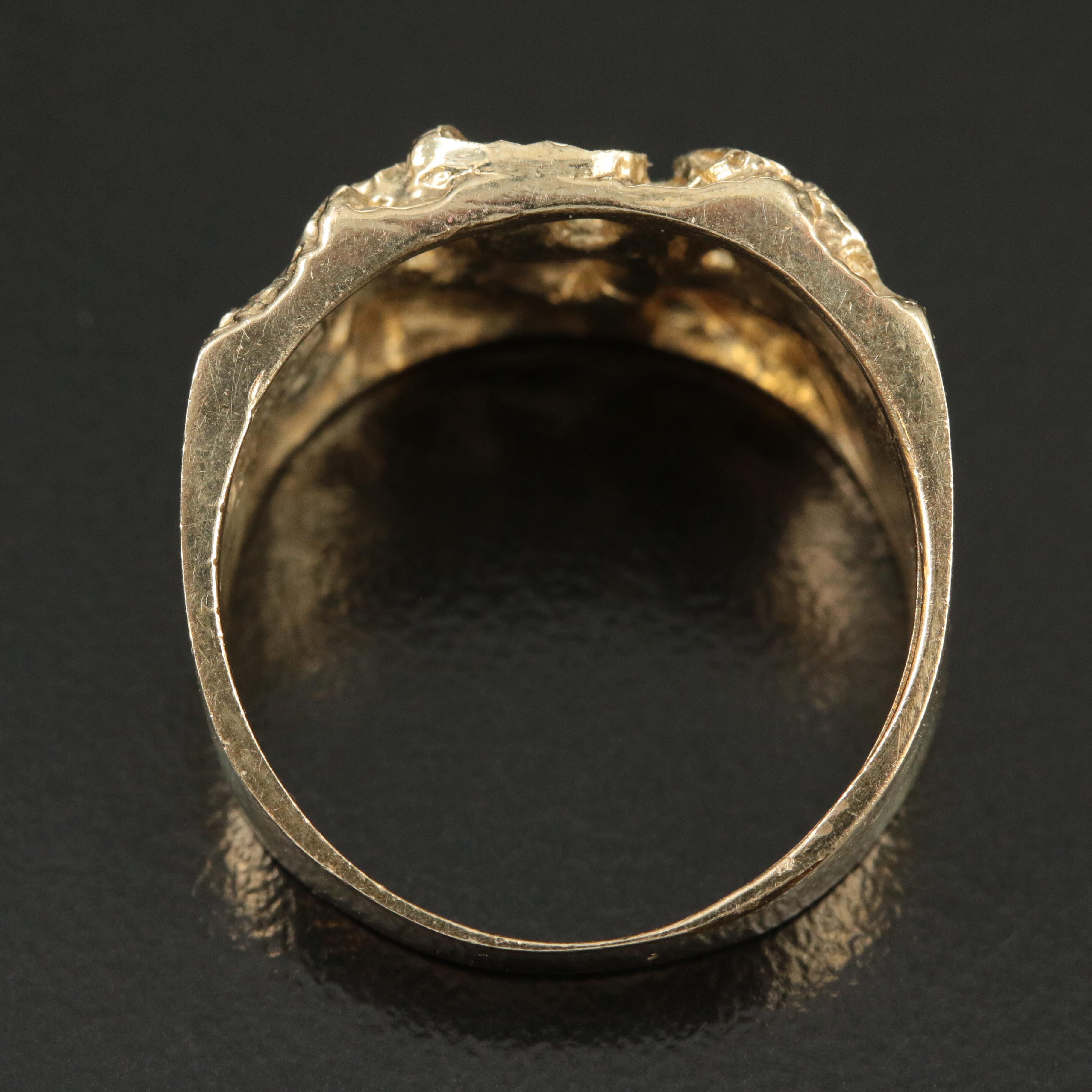 10K Nugget Ring