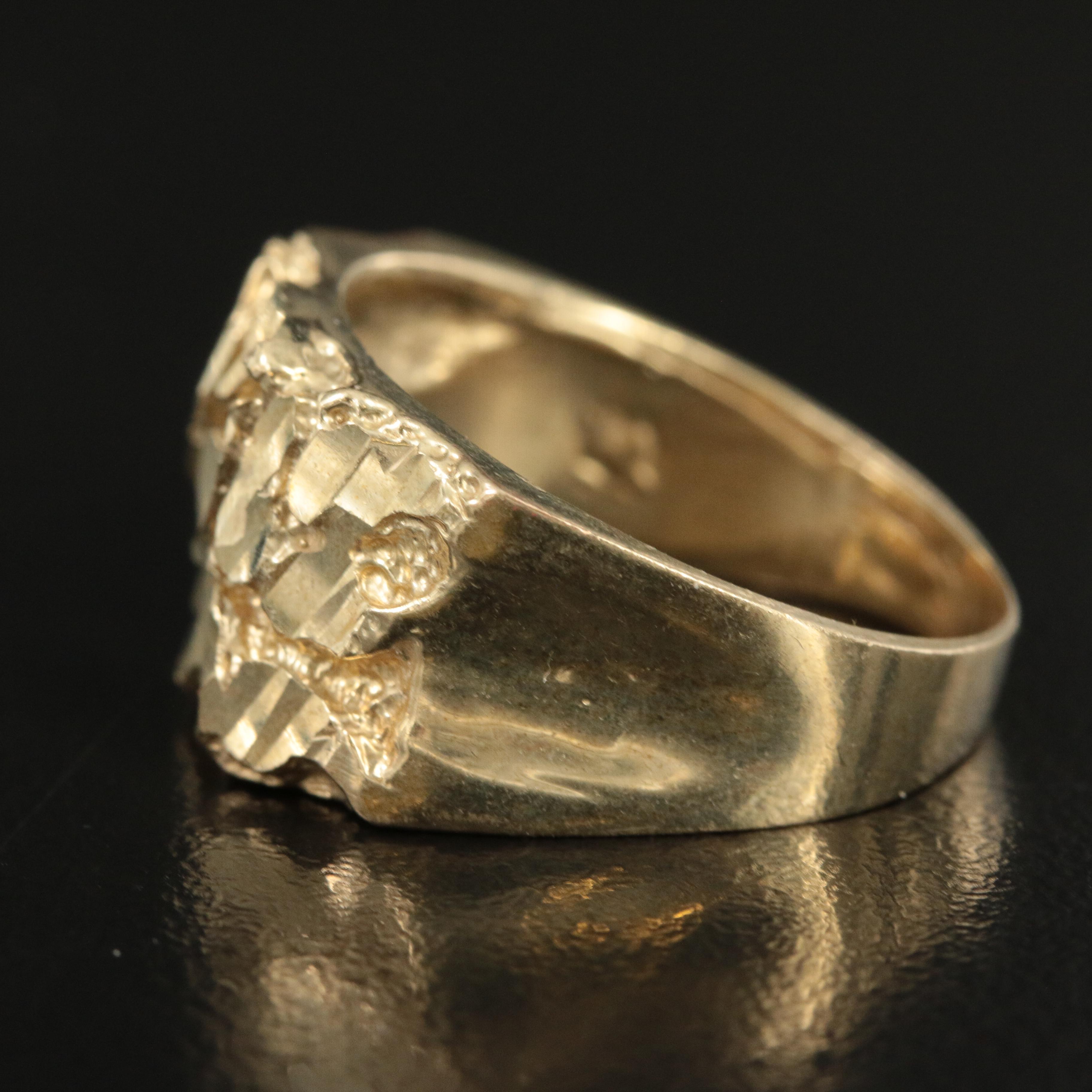 10K Nugget Ring