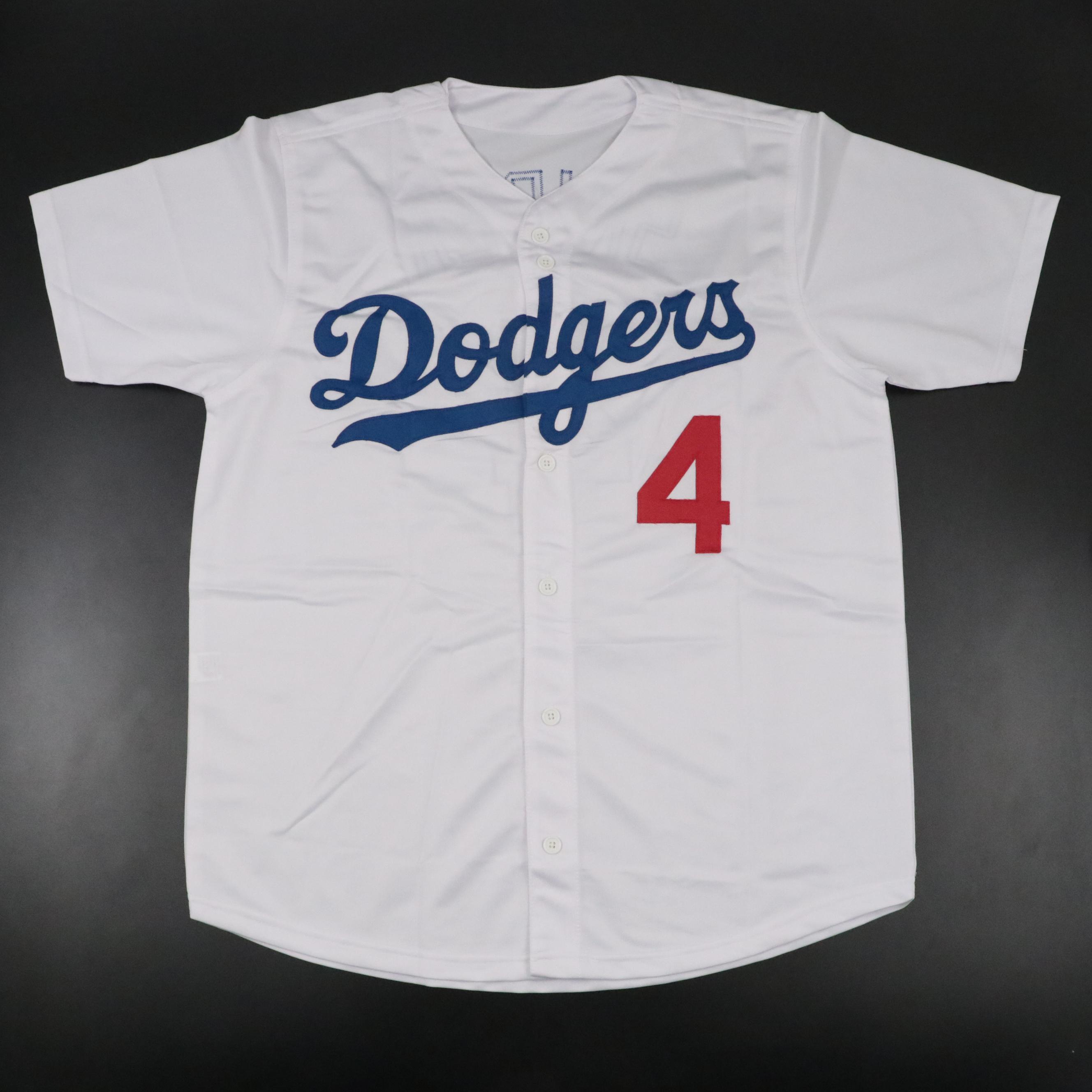 Duke Snider Signed Brooklyn Dodgers Jersey and Rawlings Official Baseball