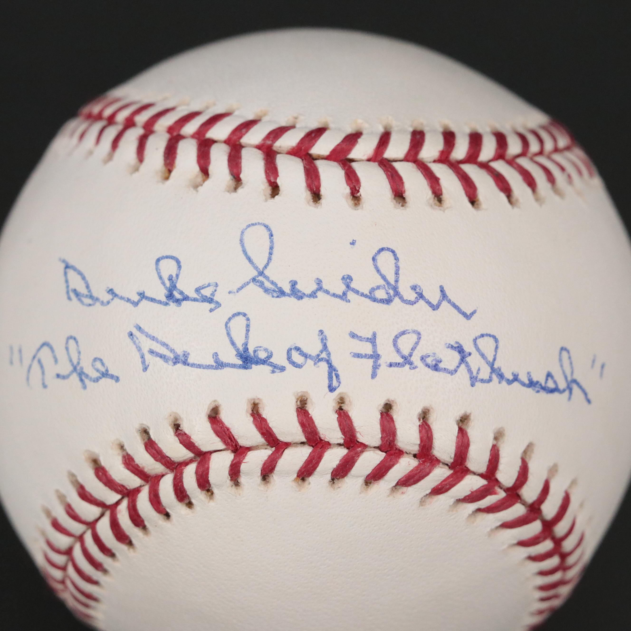 Duke Snider Signed Brooklyn Dodgers Jersey and Rawlings Official Baseball