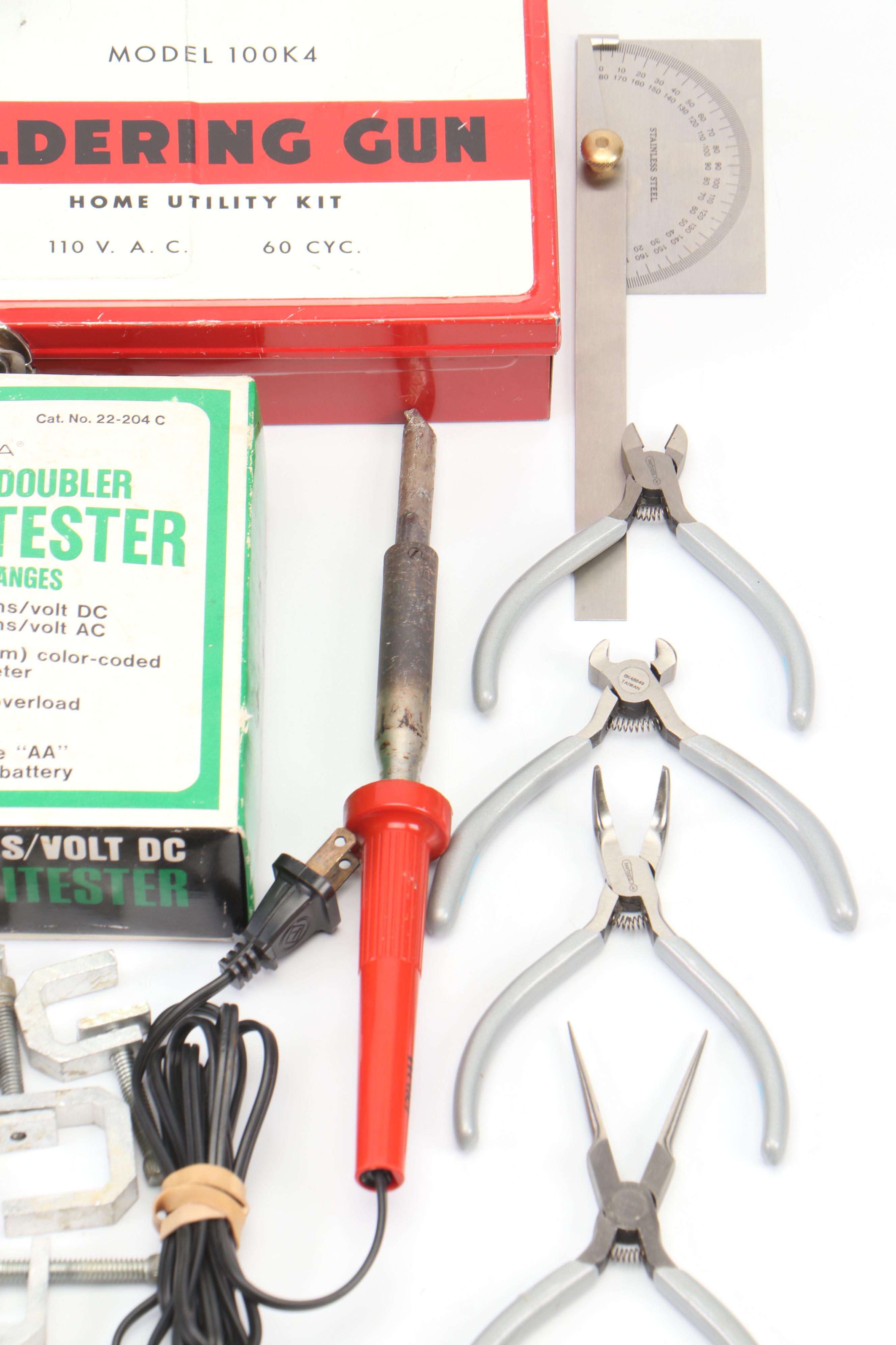 Needle Nose and Pinch Nose Pliers, Wire Cutters, Wire Stripper, More Hand Tools