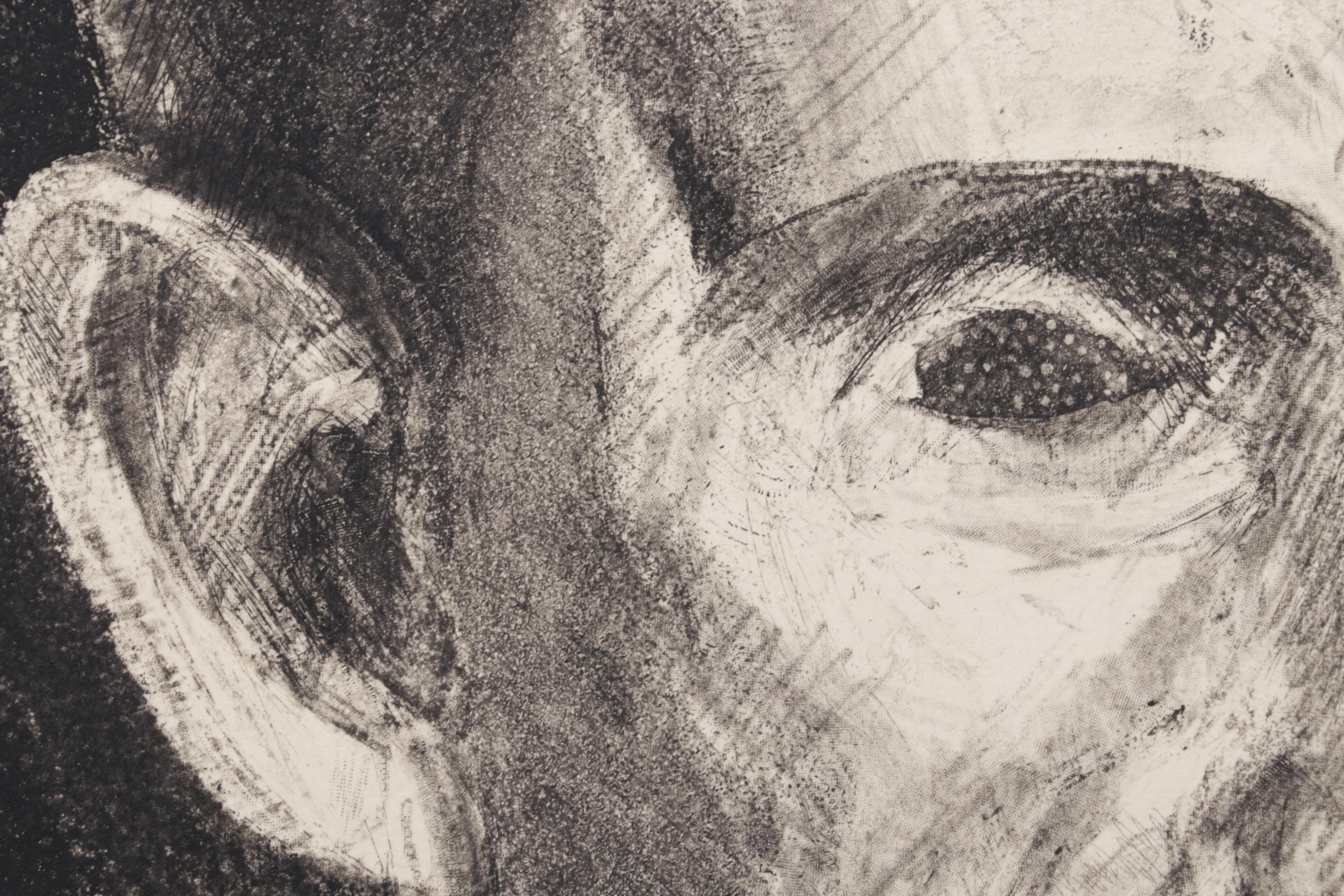 Sidney Chafetz Etching With Aquatint "George Orwell," 1984