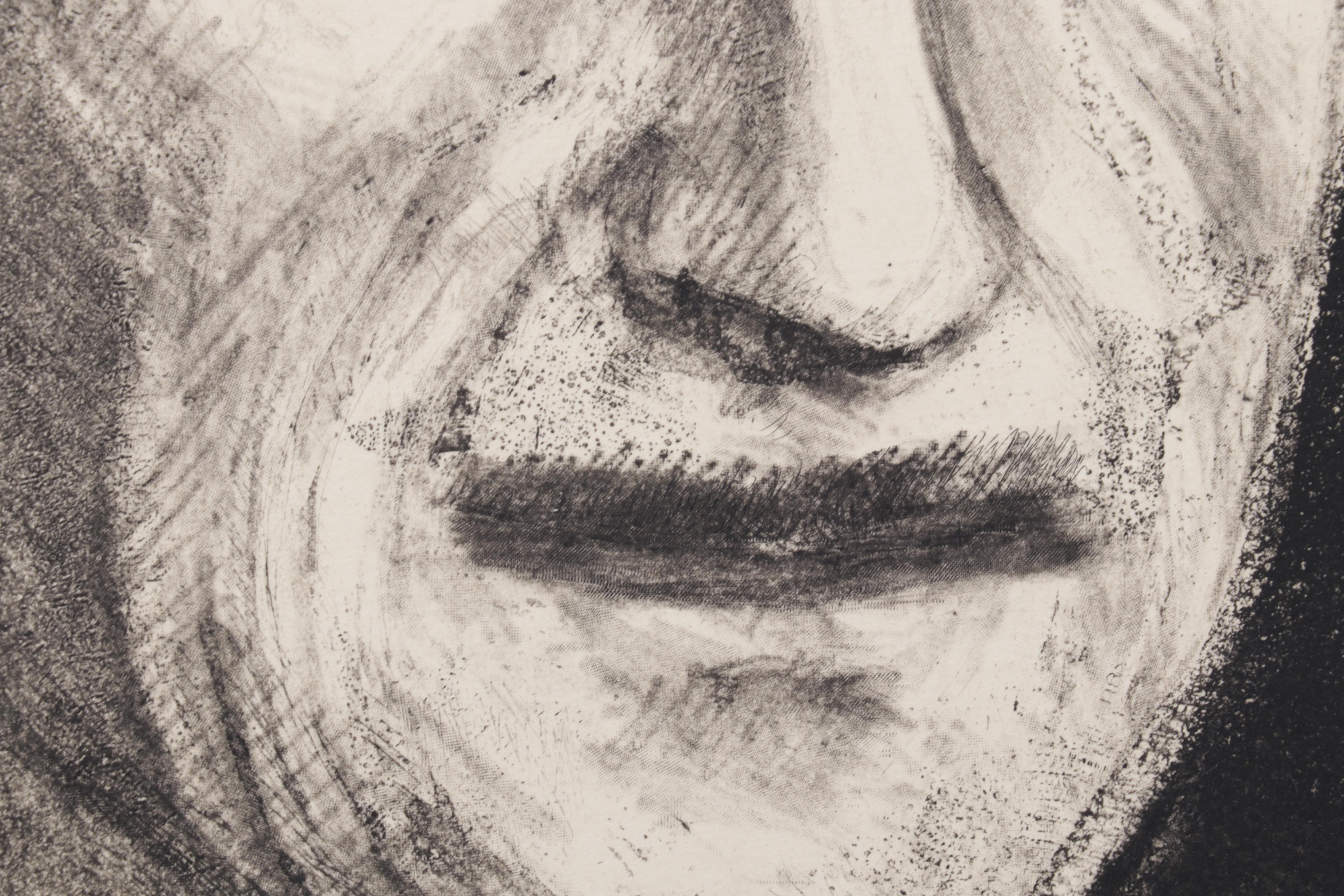 Sidney Chafetz Etching With Aquatint "George Orwell," 1984