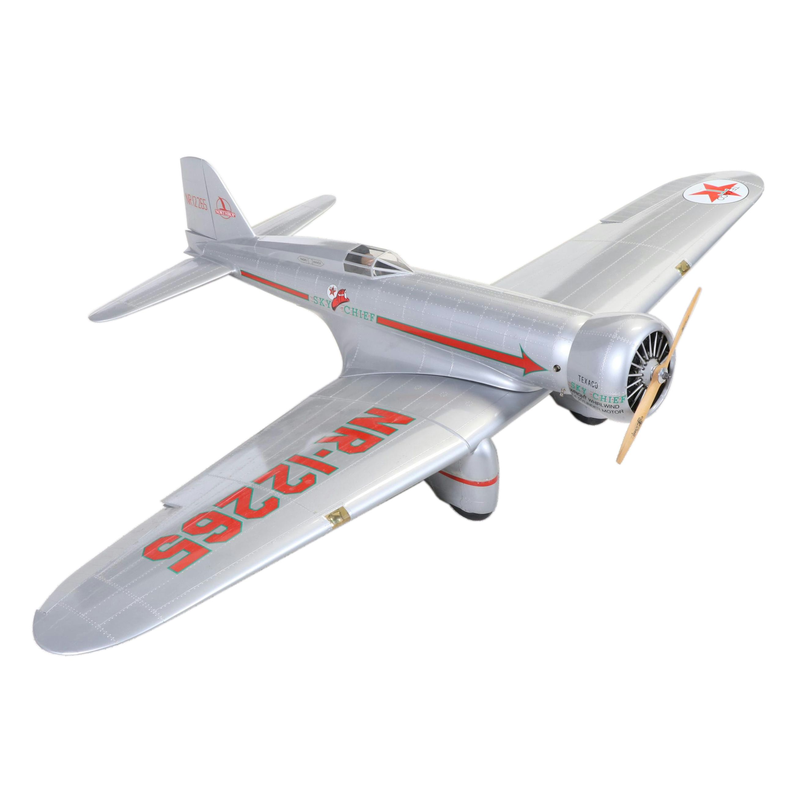 Northrop Gamma Texaco "Sky Chief" 1932 Remote Control 1/4 Scale Model Airplane