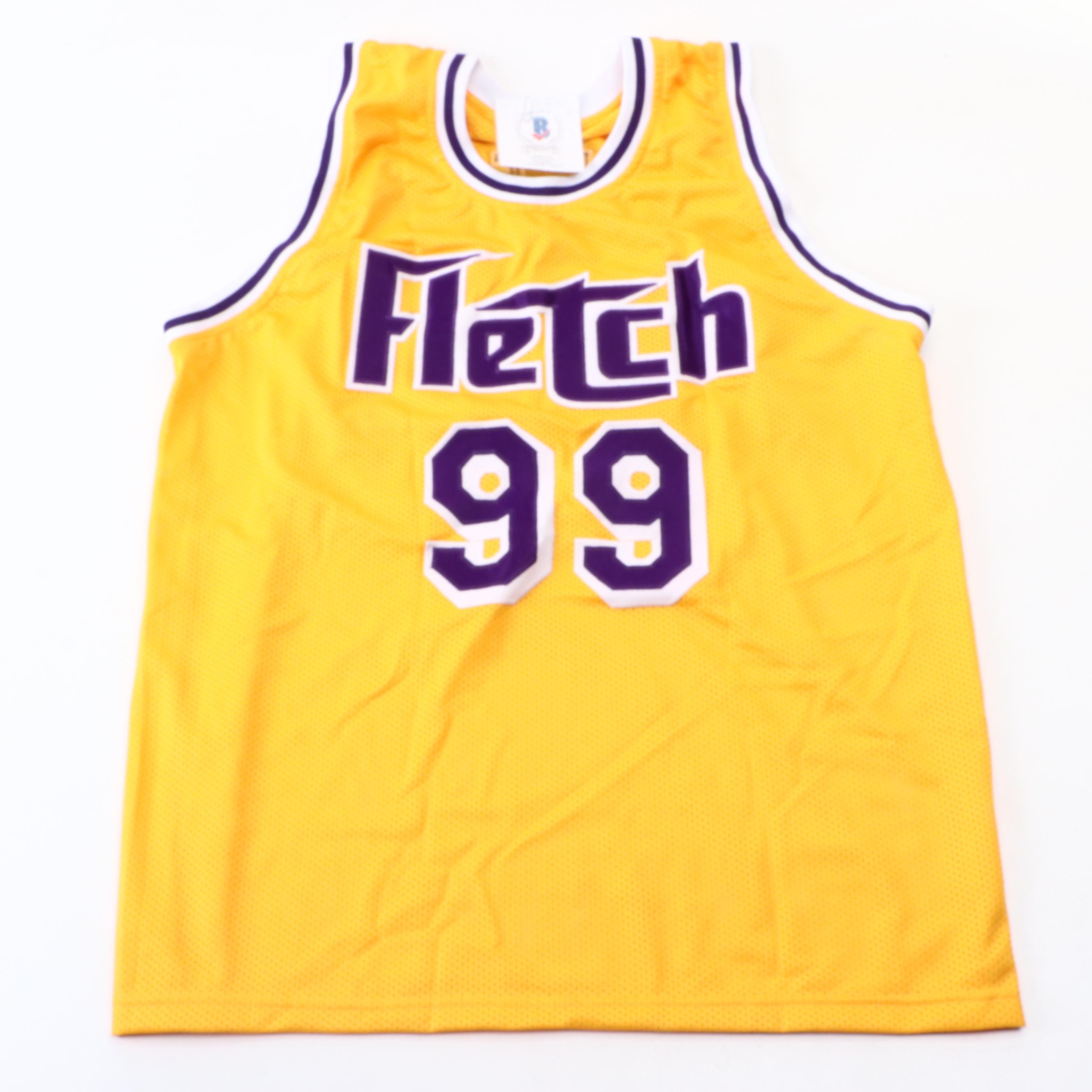 Chevy Chase Signed "Fletch" Los Angeles Lakers Basketball Jersey