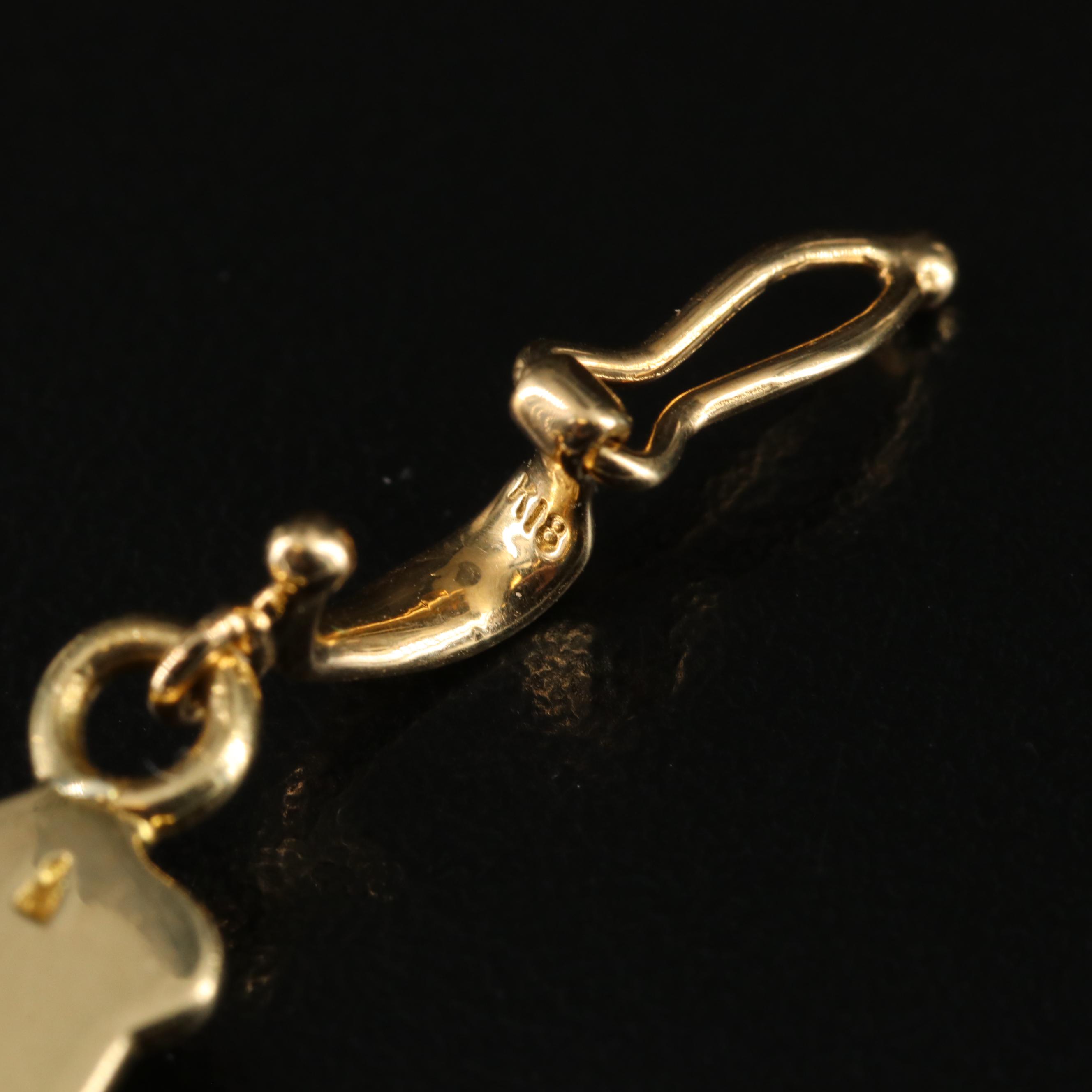 18K Sapphire Cross Pendant