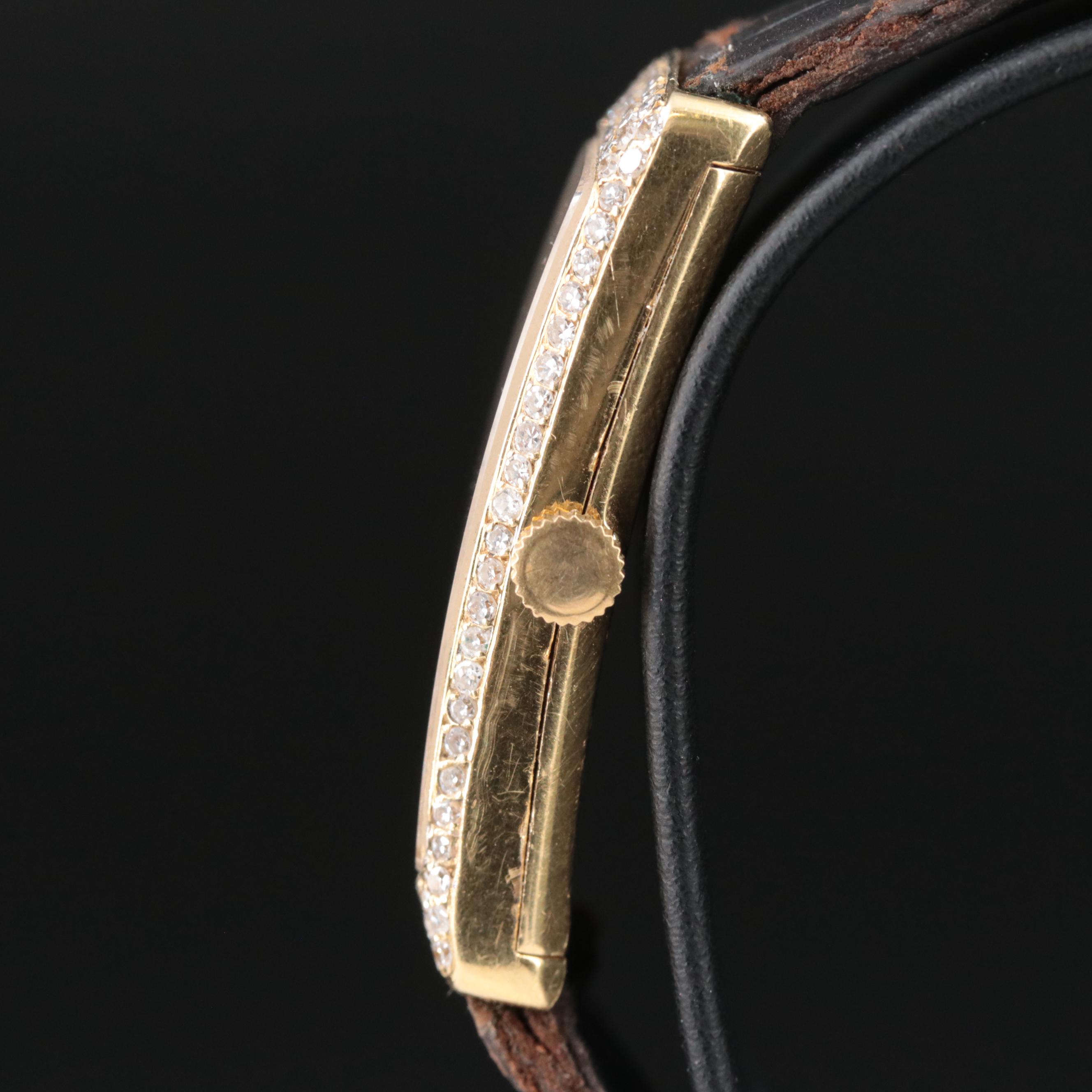 Vintage 18K Vacheron and Constantin (Quartz Retrofit) Diamond Watch