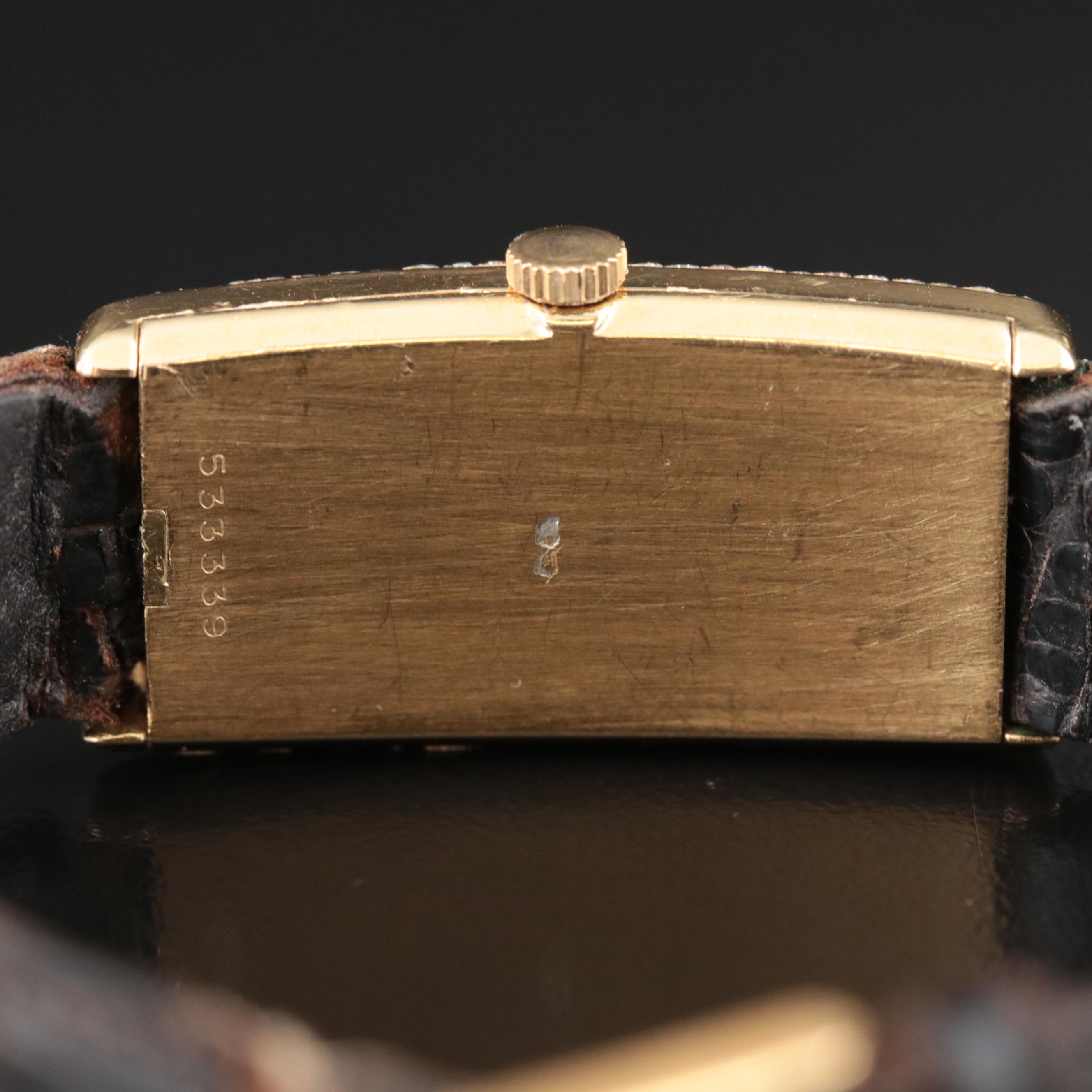 Vintage 18K Vacheron and Constantin (Quartz Retrofit) Diamond Watch