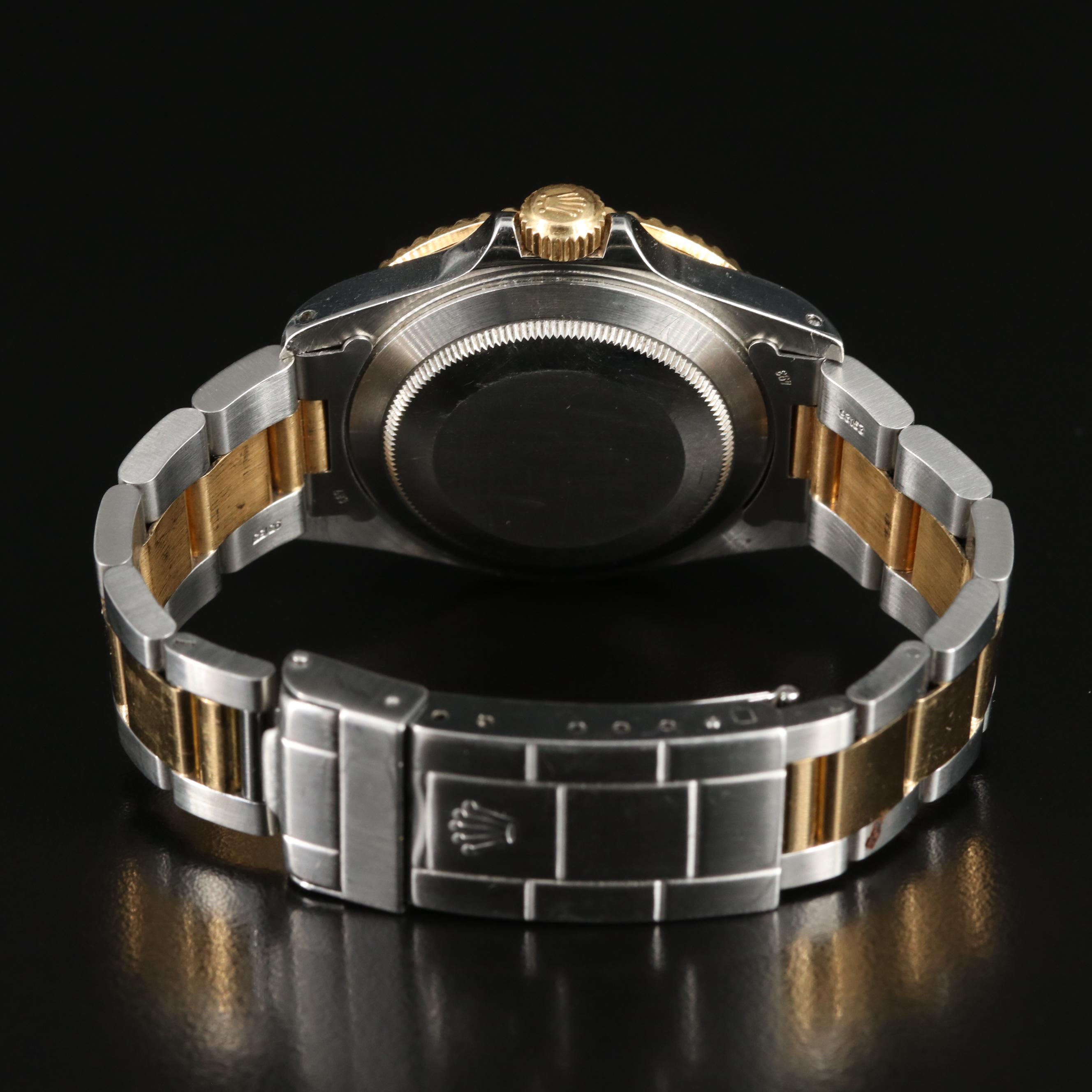 1986 Rolex Blue Dial Two-Tone Date Submariner Watch