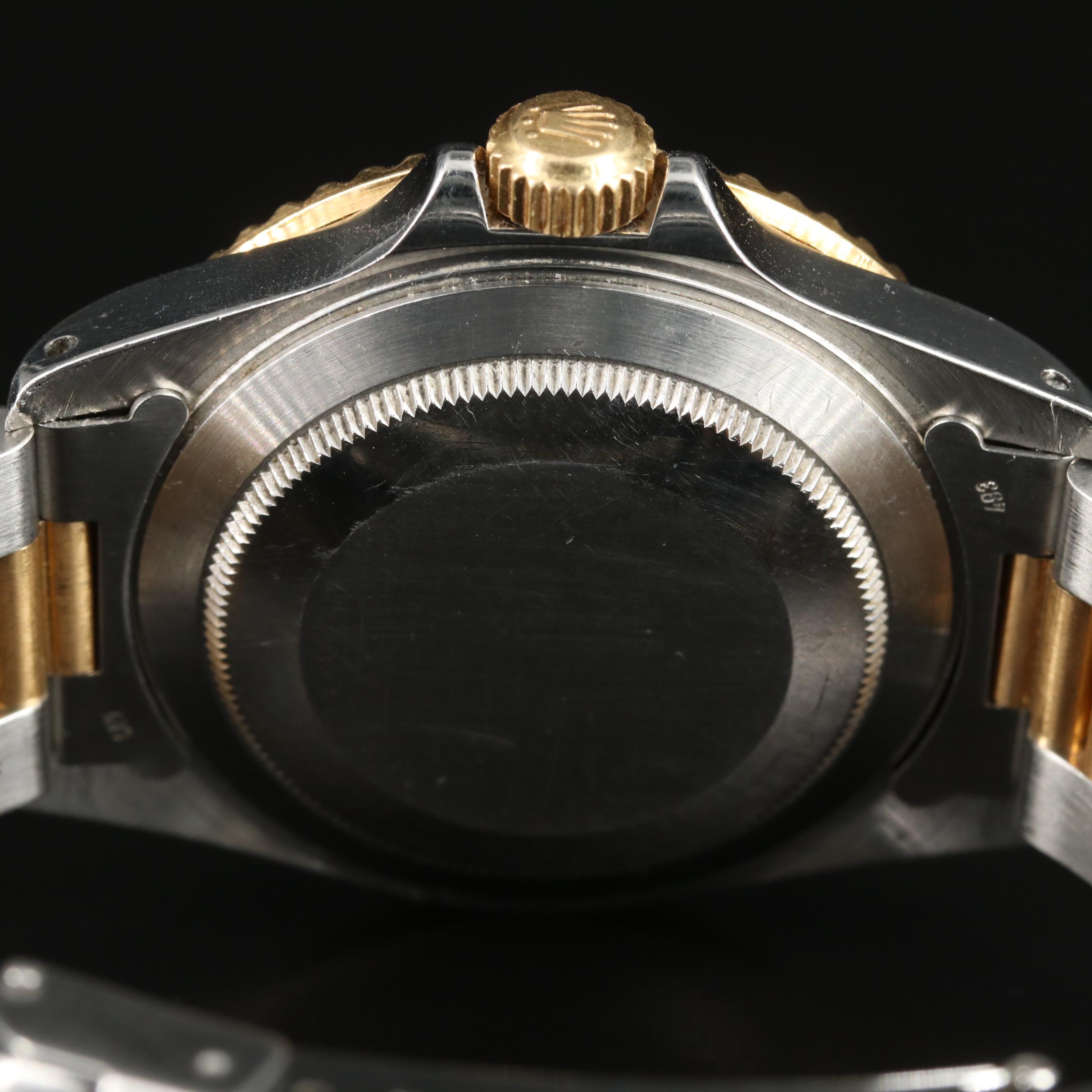 1986 Rolex Blue Dial Two-Tone Date Submariner Watch