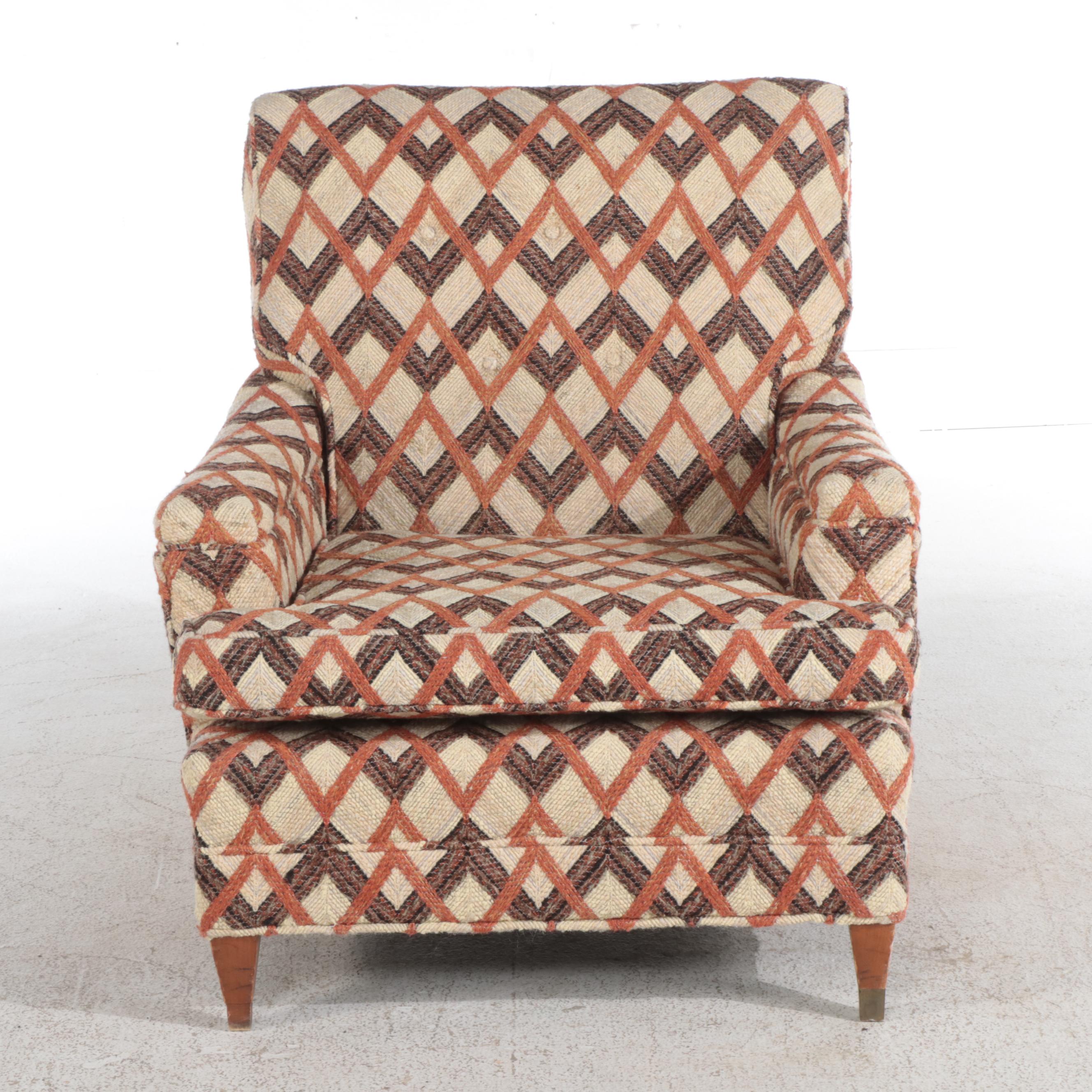 Mid Century Modern Custom-Upholstered Lounge Chair