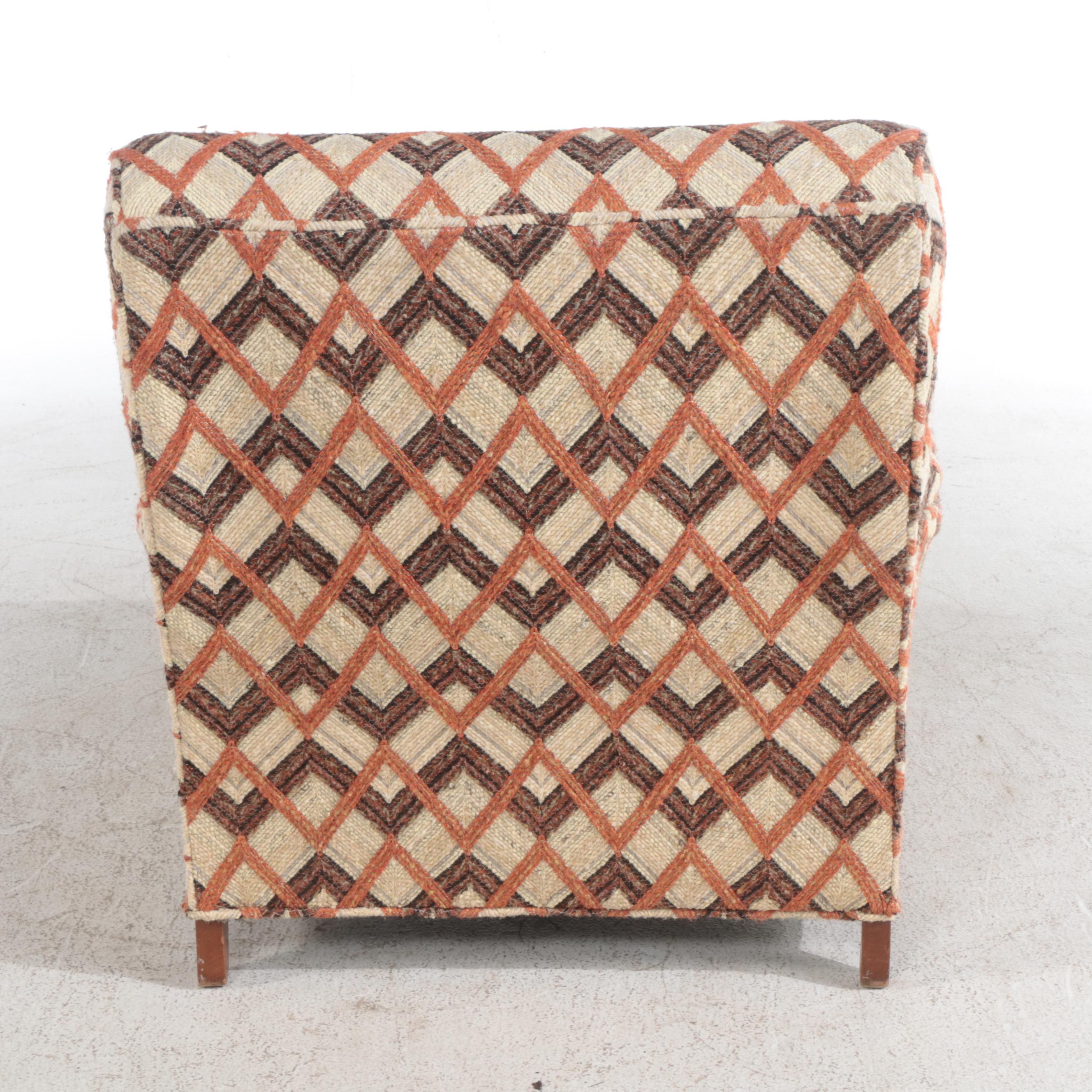 Mid Century Modern Custom-Upholstered Lounge Chair