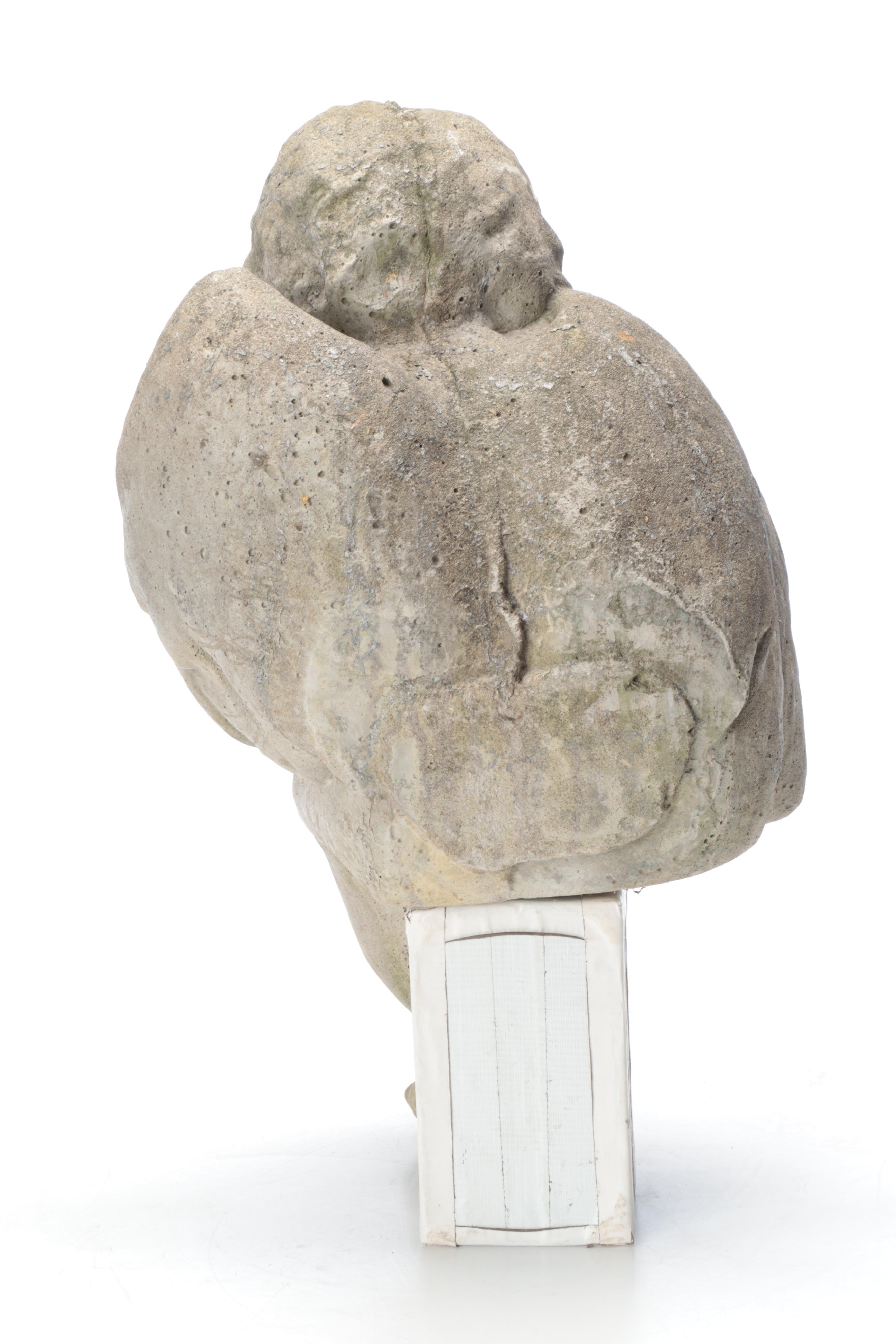 Concrete Cherub Garden Statue