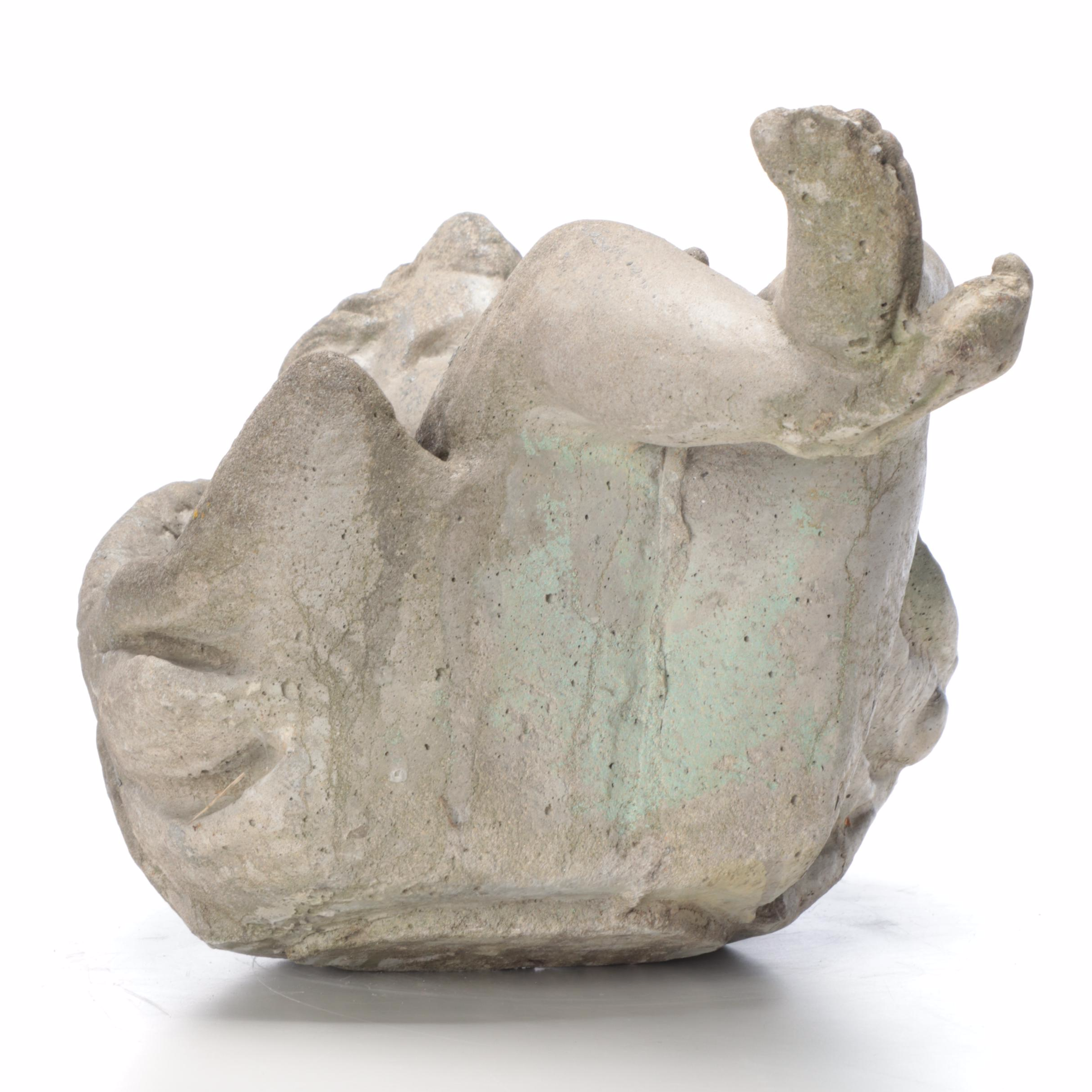 Concrete Cherub Garden Statue