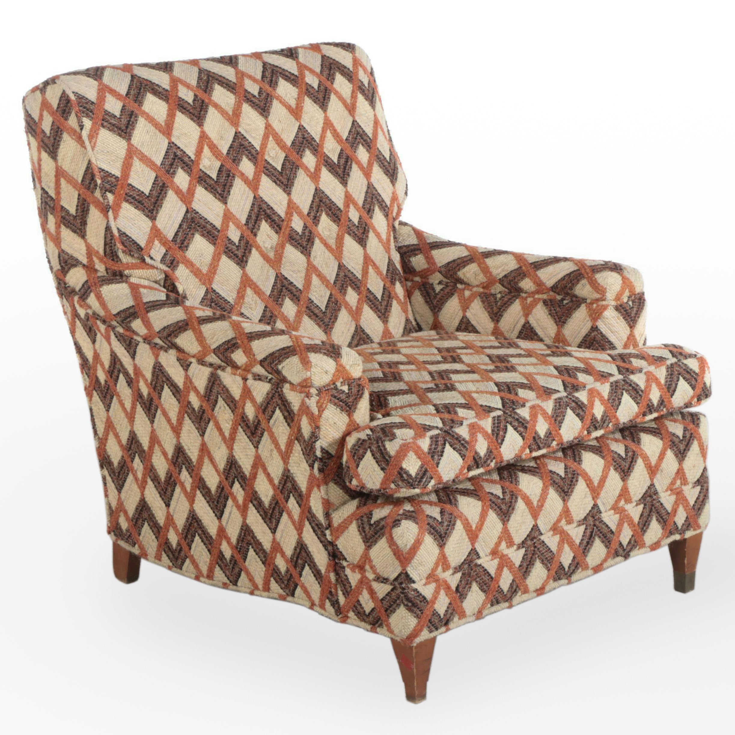 Mid Century Modern Custom-Upholstered Lounge Chair