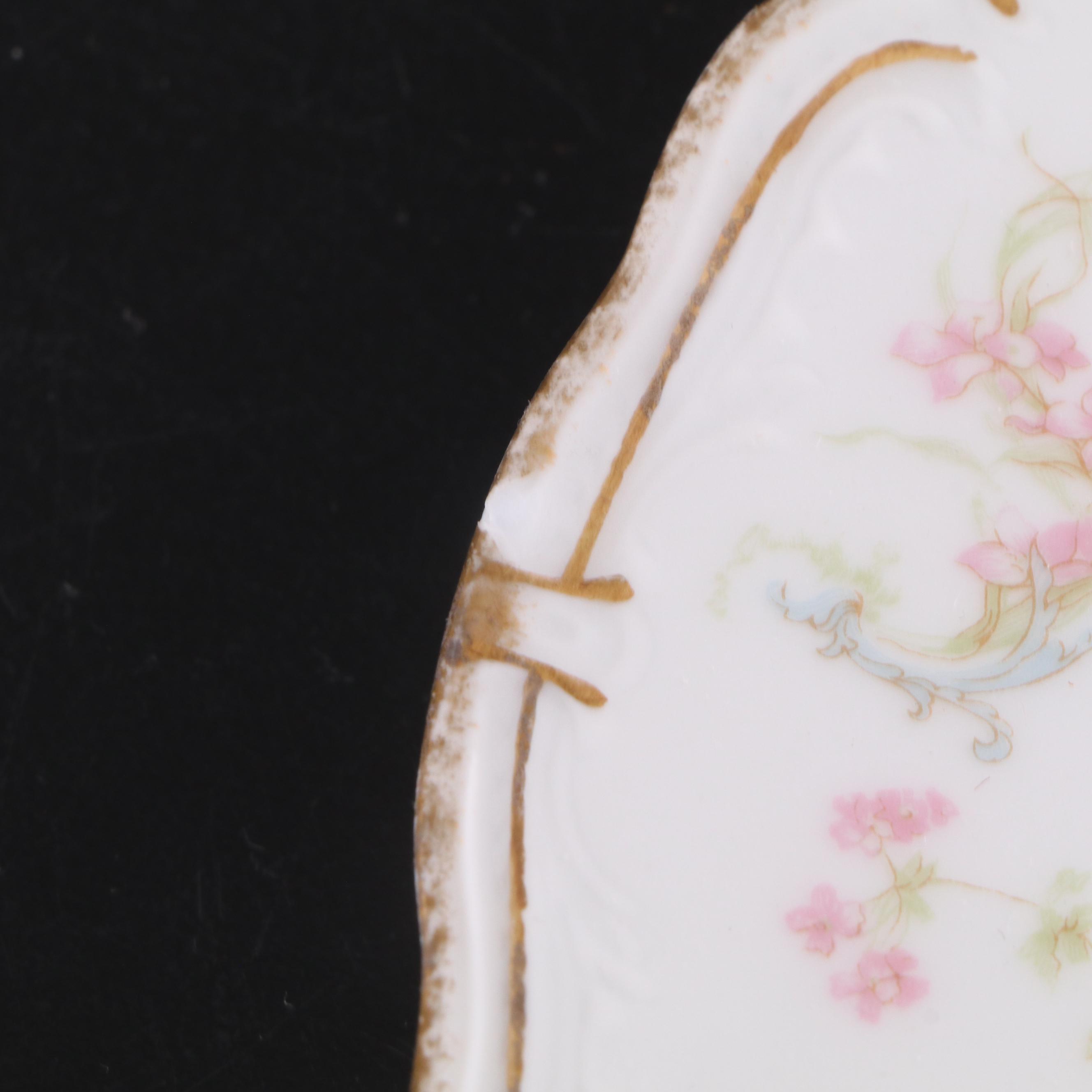 Haviland, Vignaud Porcelain Plates and More Continental Gilt Porcelain Dishes