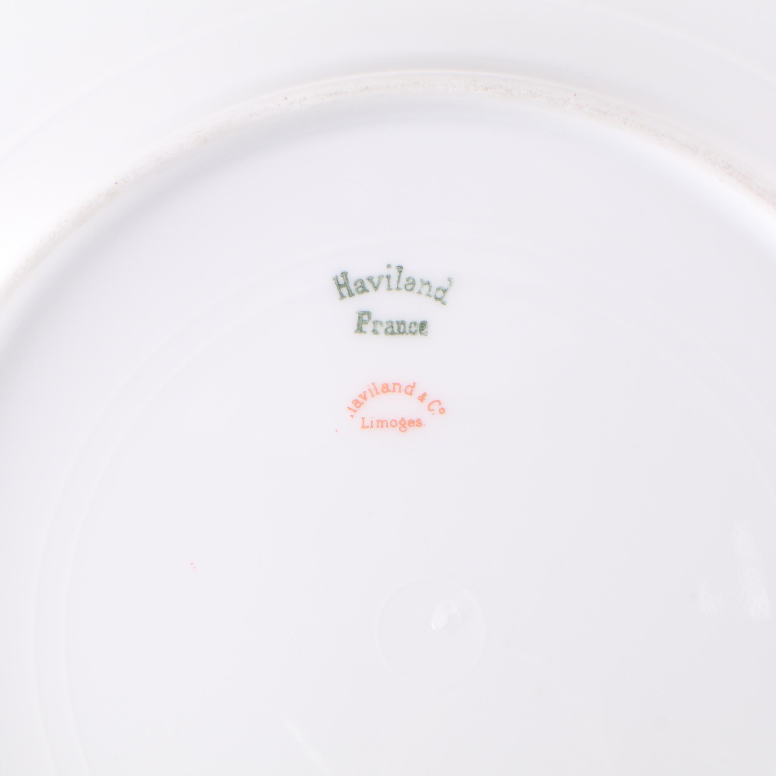 Haviland, Vignaud Porcelain Plates and More Continental Gilt Porcelain Dishes