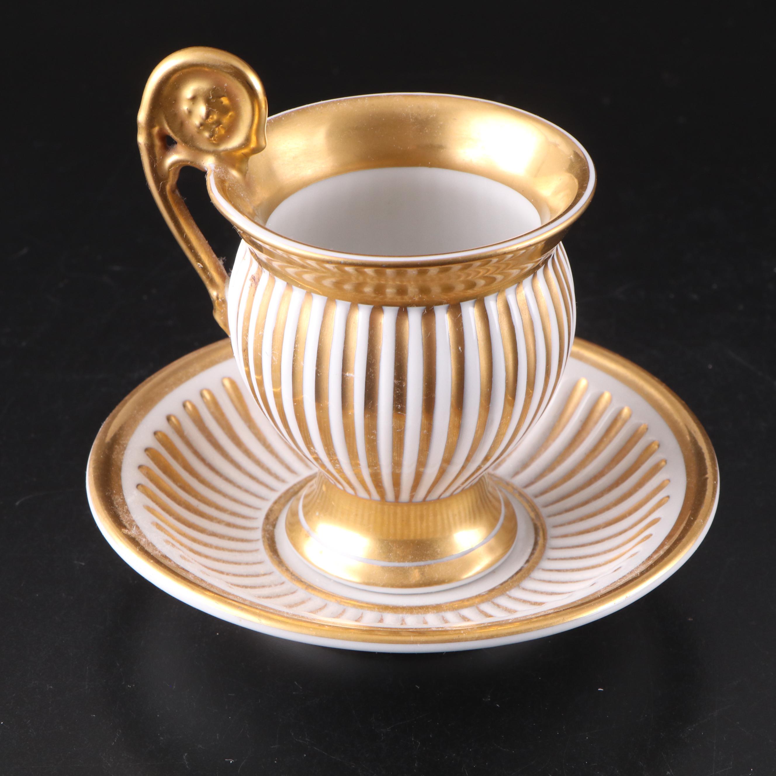 Haviland, Vignaud Porcelain Plates and More Continental Gilt Porcelain Dishes