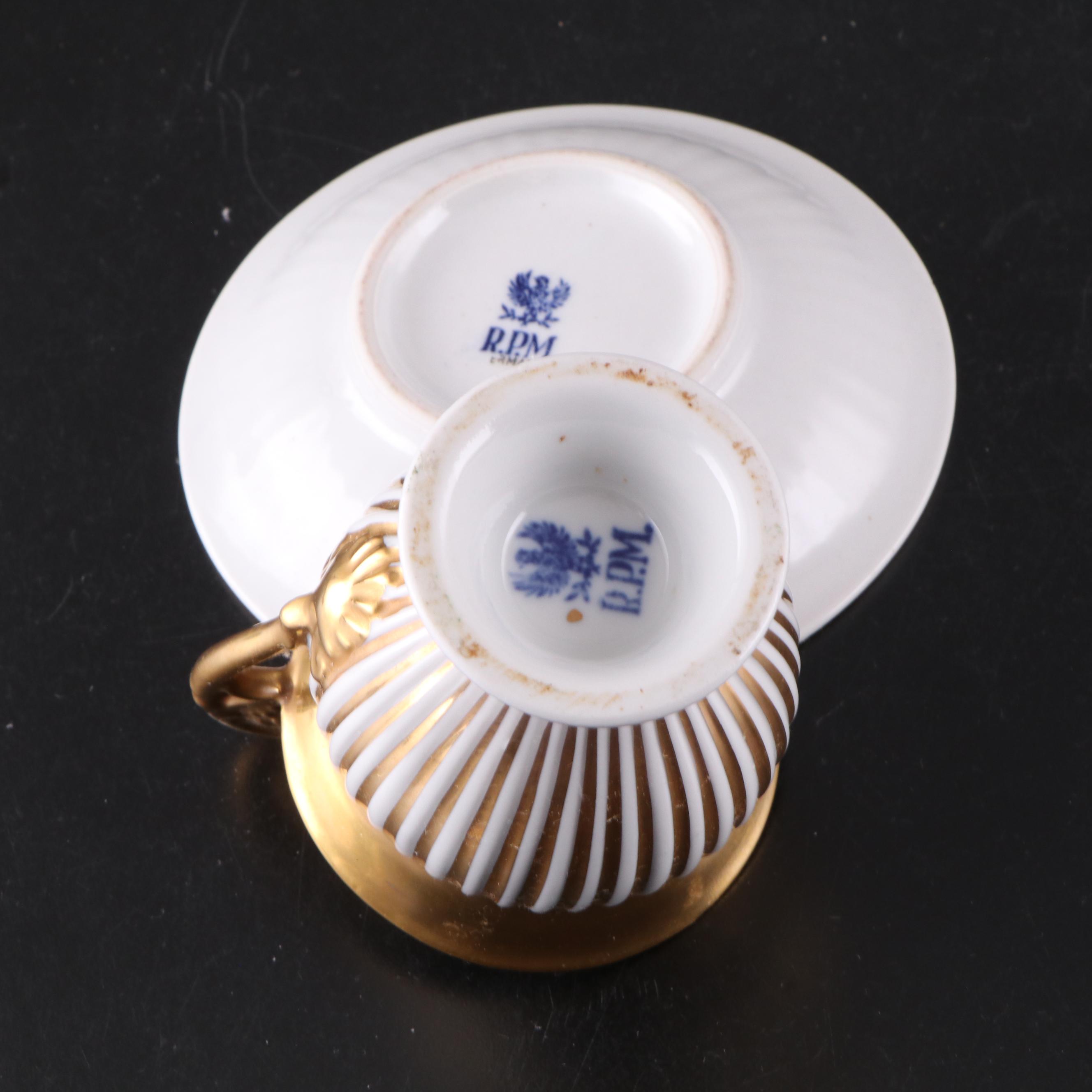 Haviland, Vignaud Porcelain Plates and More Continental Gilt Porcelain Dishes