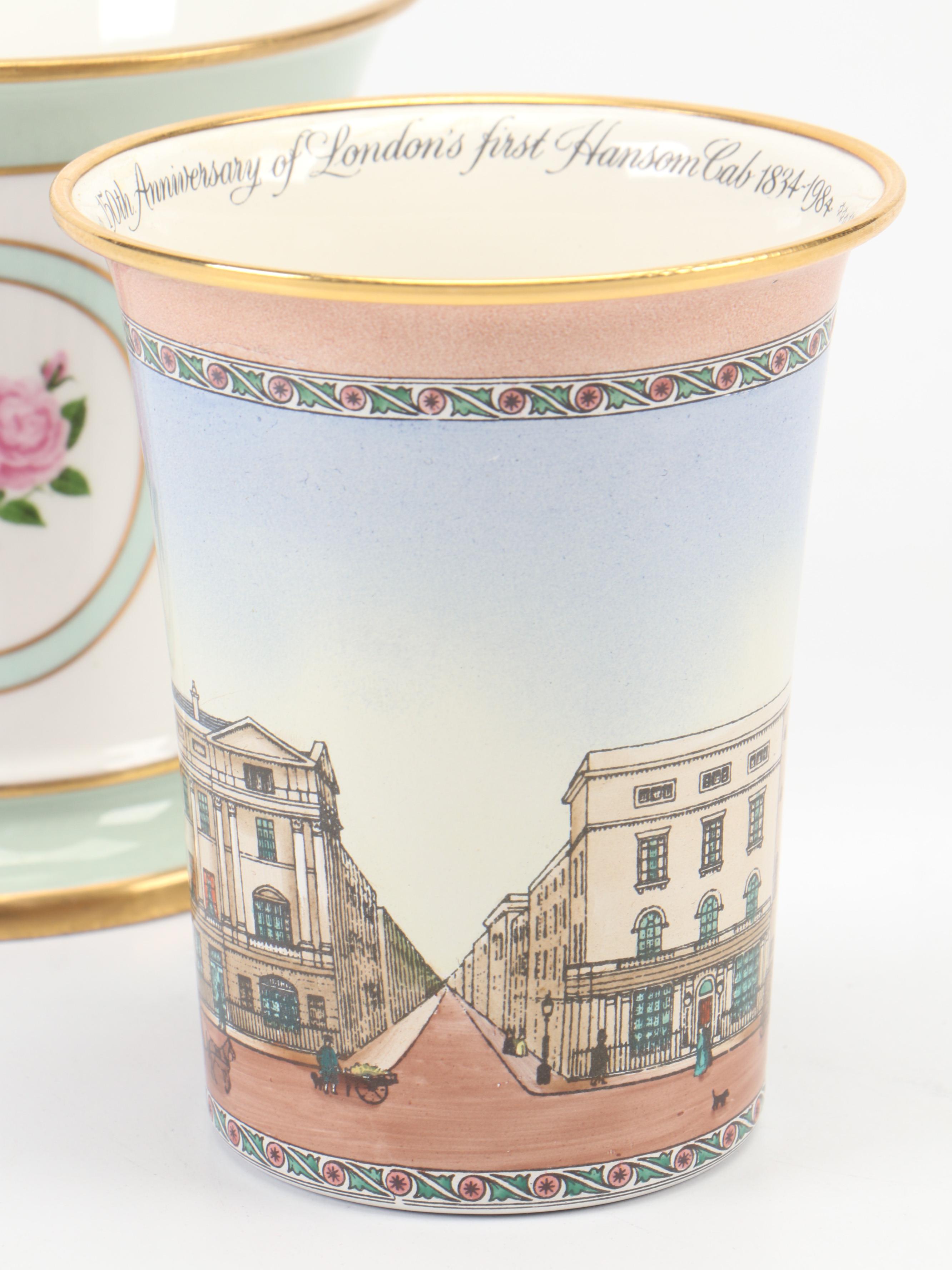 Halcyon Days Porcelain and Enamel Vases, Late 20th Century