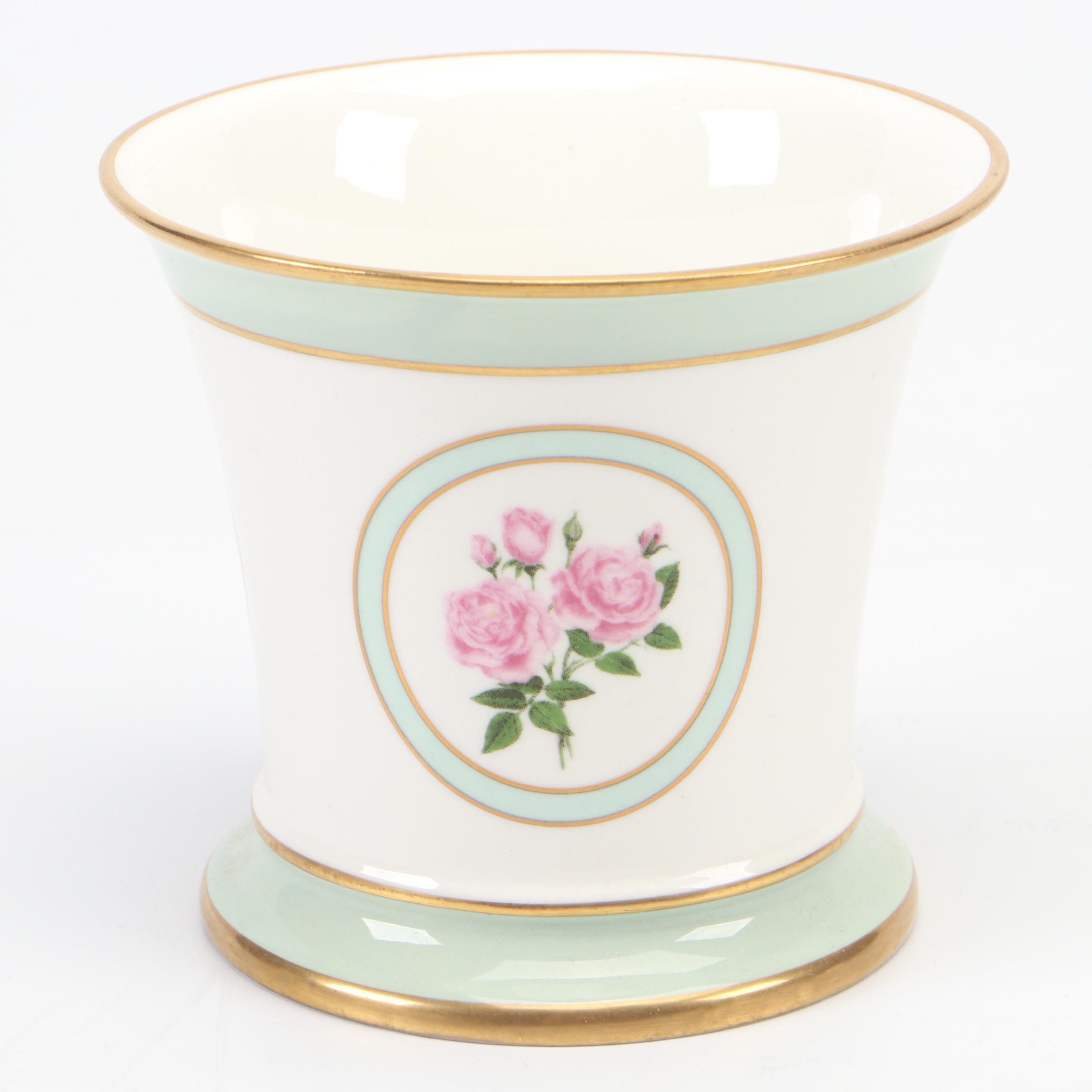 Halcyon Days Porcelain and Enamel Vases, Late 20th Century