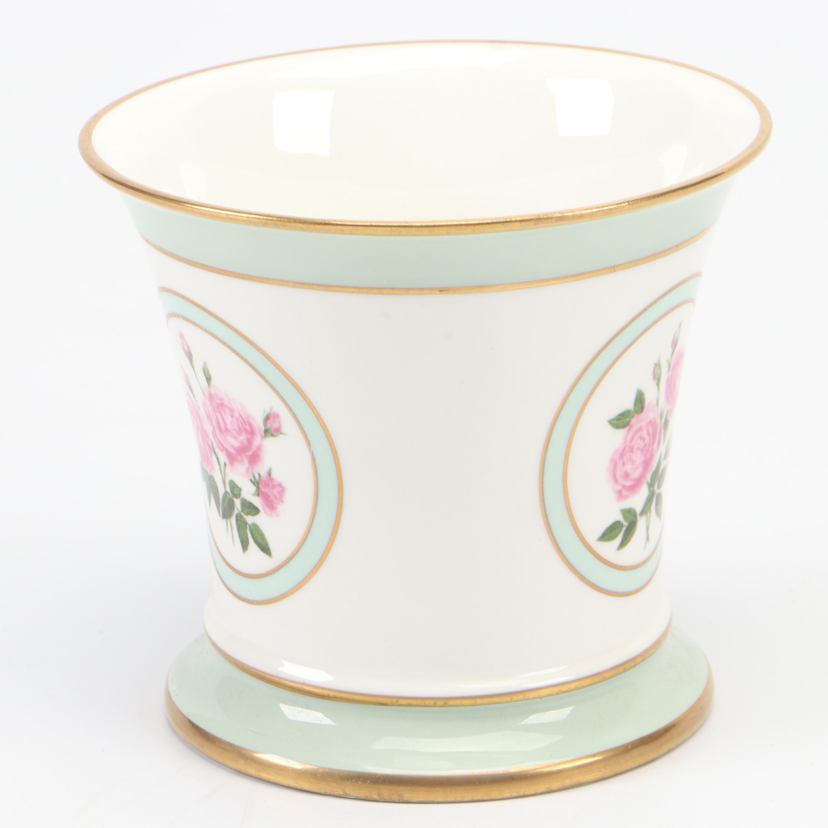 Halcyon Days Porcelain and Enamel Vases, Late 20th Century