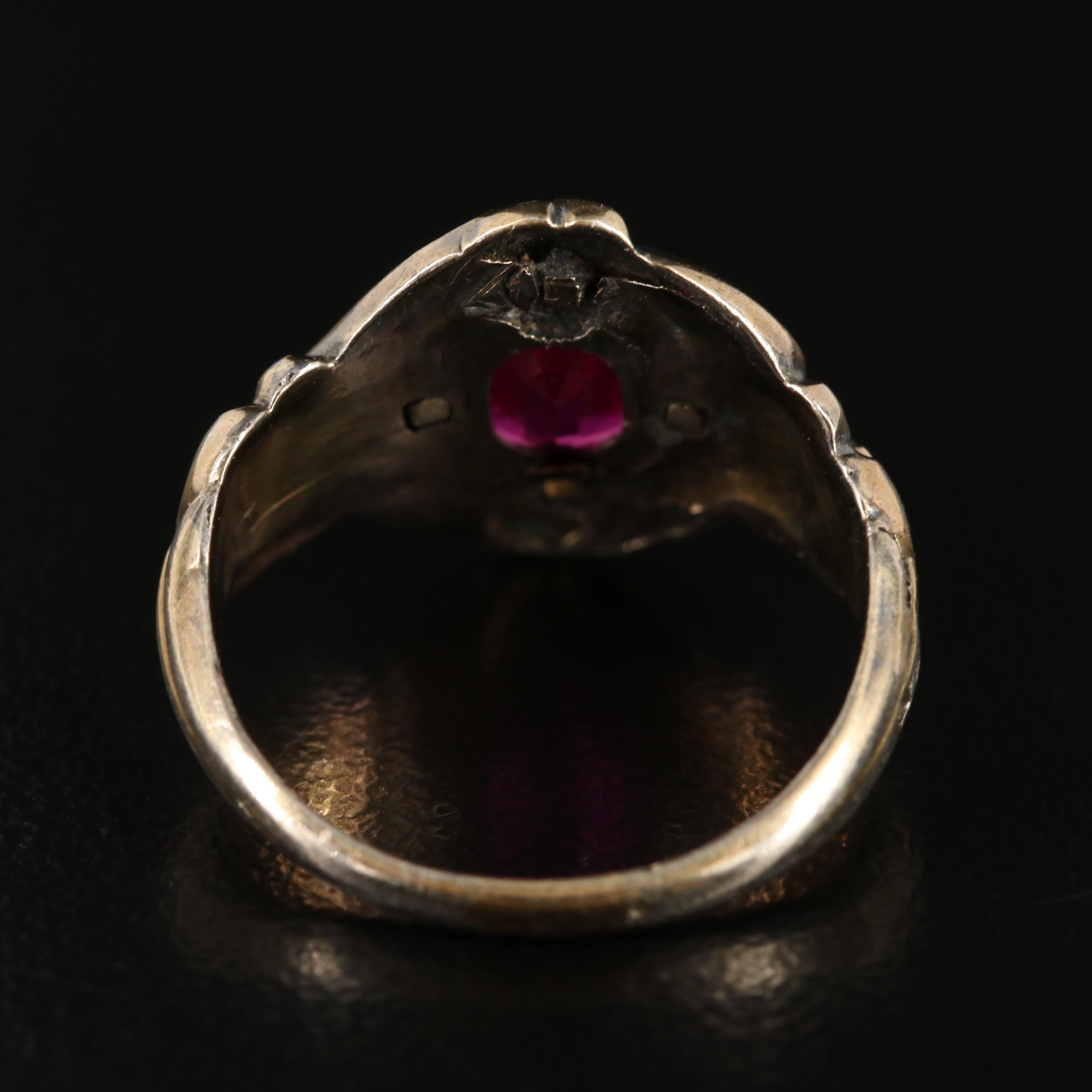 Antique Art Nouveau Ruby Ring