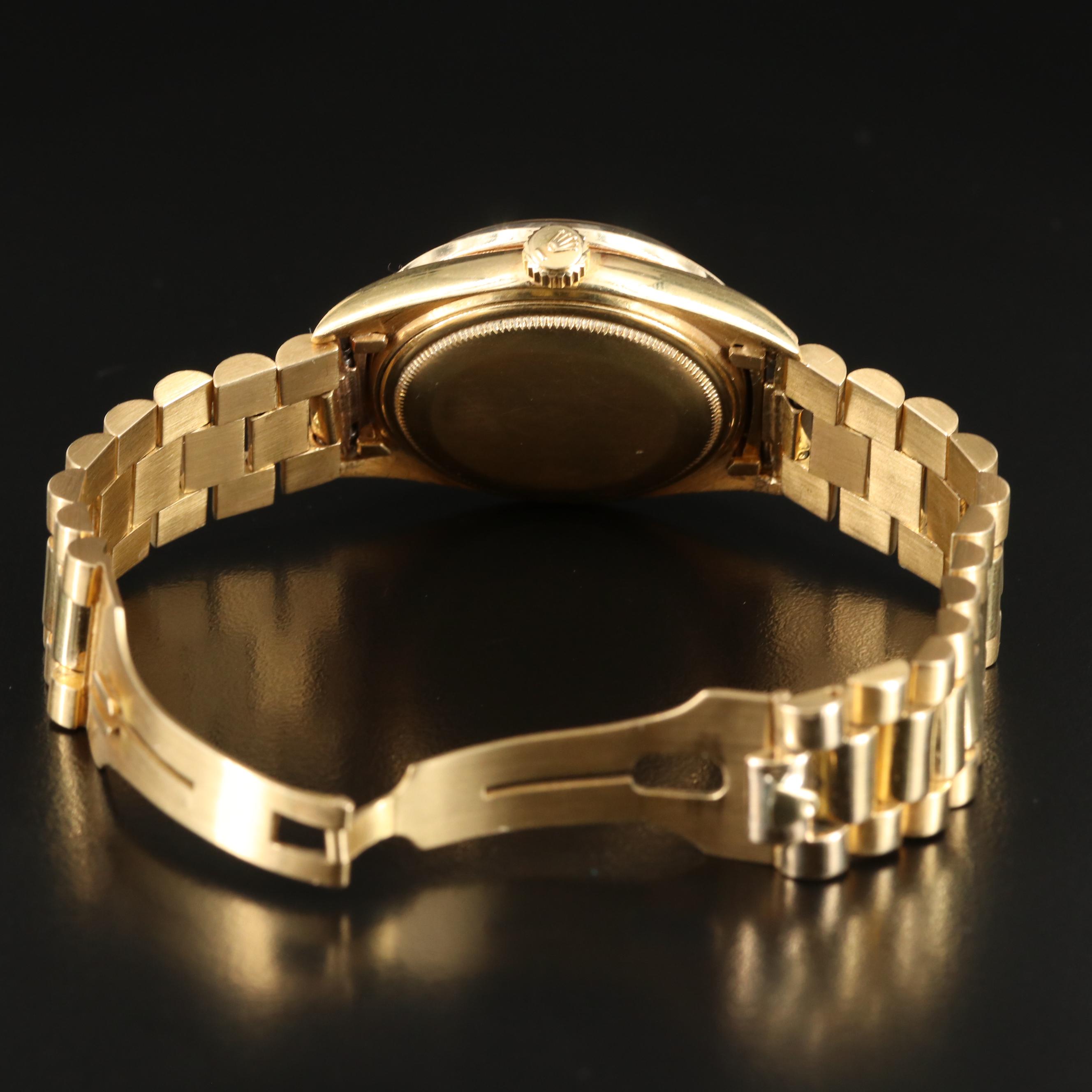 1959 Rolex Custom Diamond Bezel Day-Date Watch