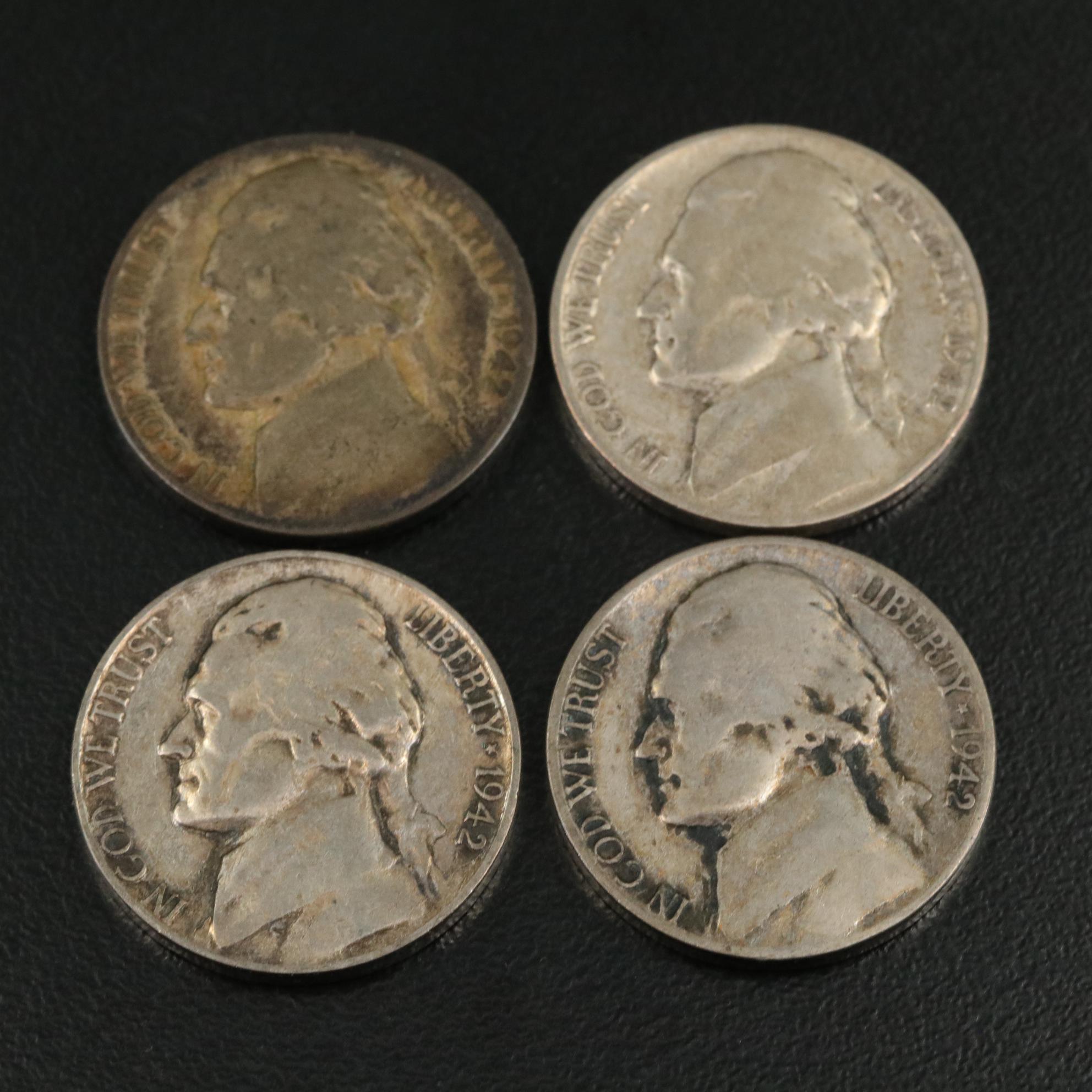 Collection of WWII Silver Jefferson Nickels