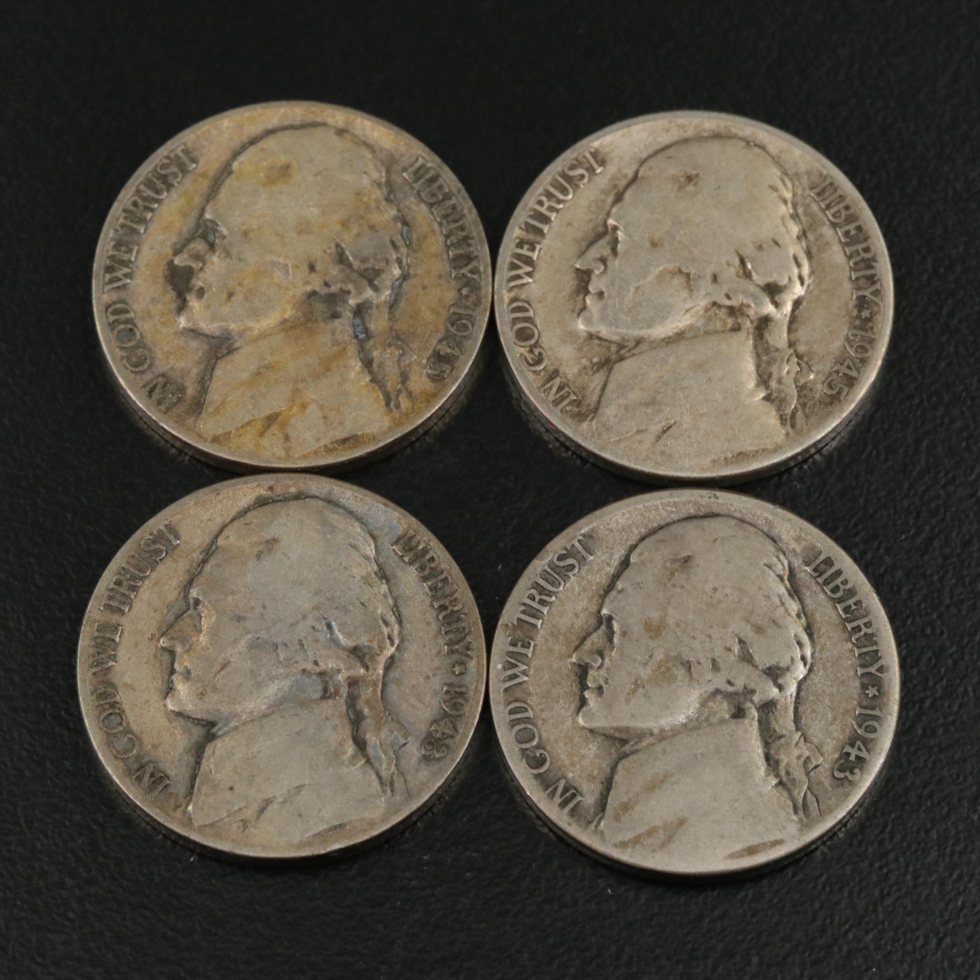 Collection of WWII Silver Jefferson Nickels