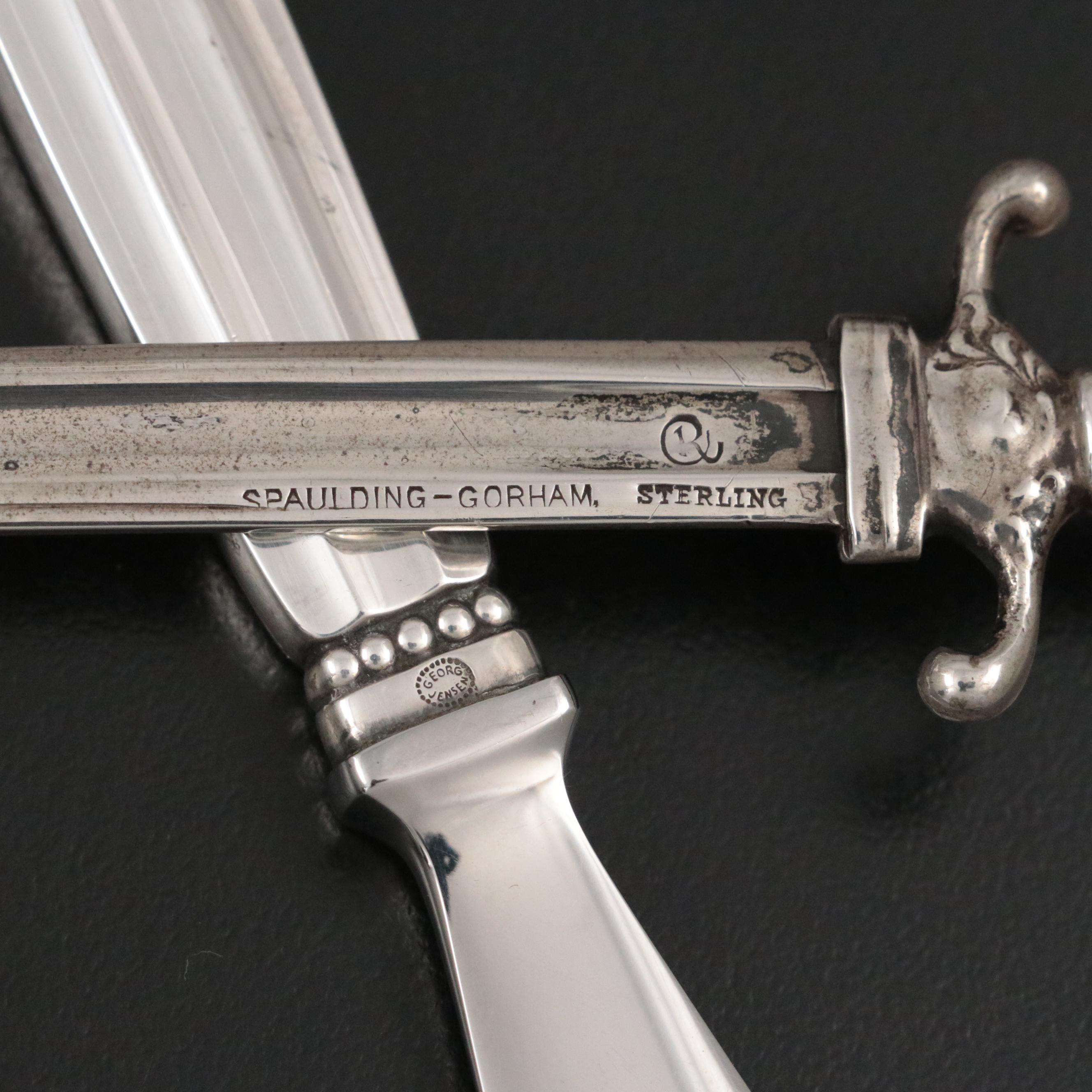 Sterling Silver Letter Openers with Sterling and Silver Boxes and Mineral