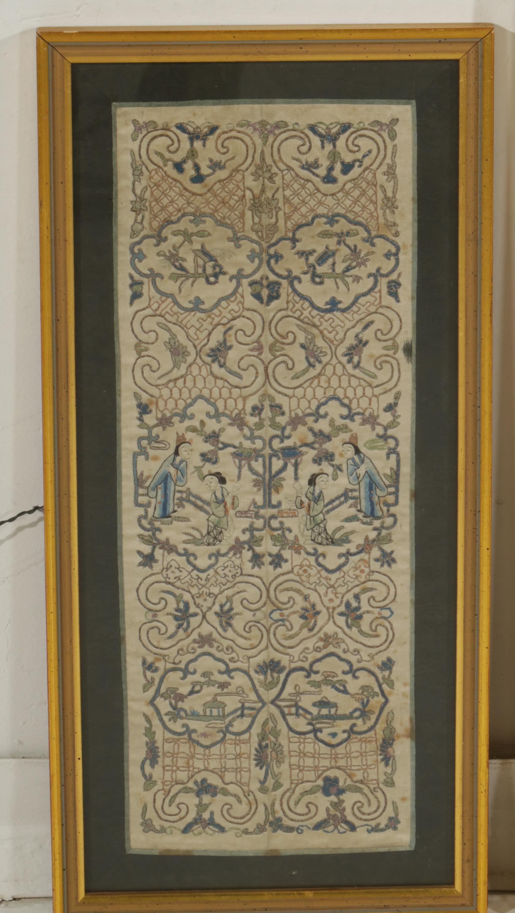 Chinese Embroidered Silk Panels