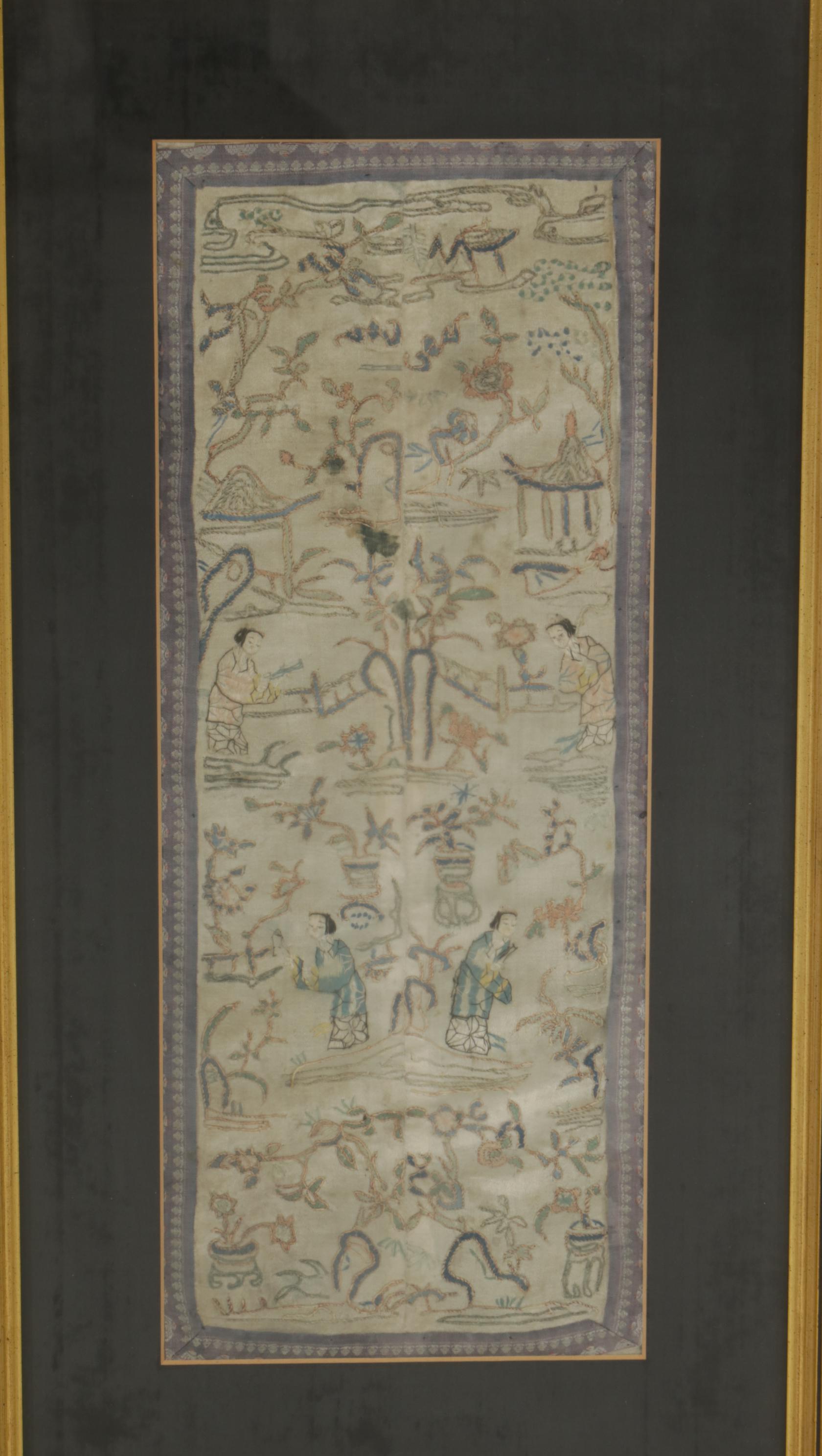 Chinese Embroidered Silk Panels