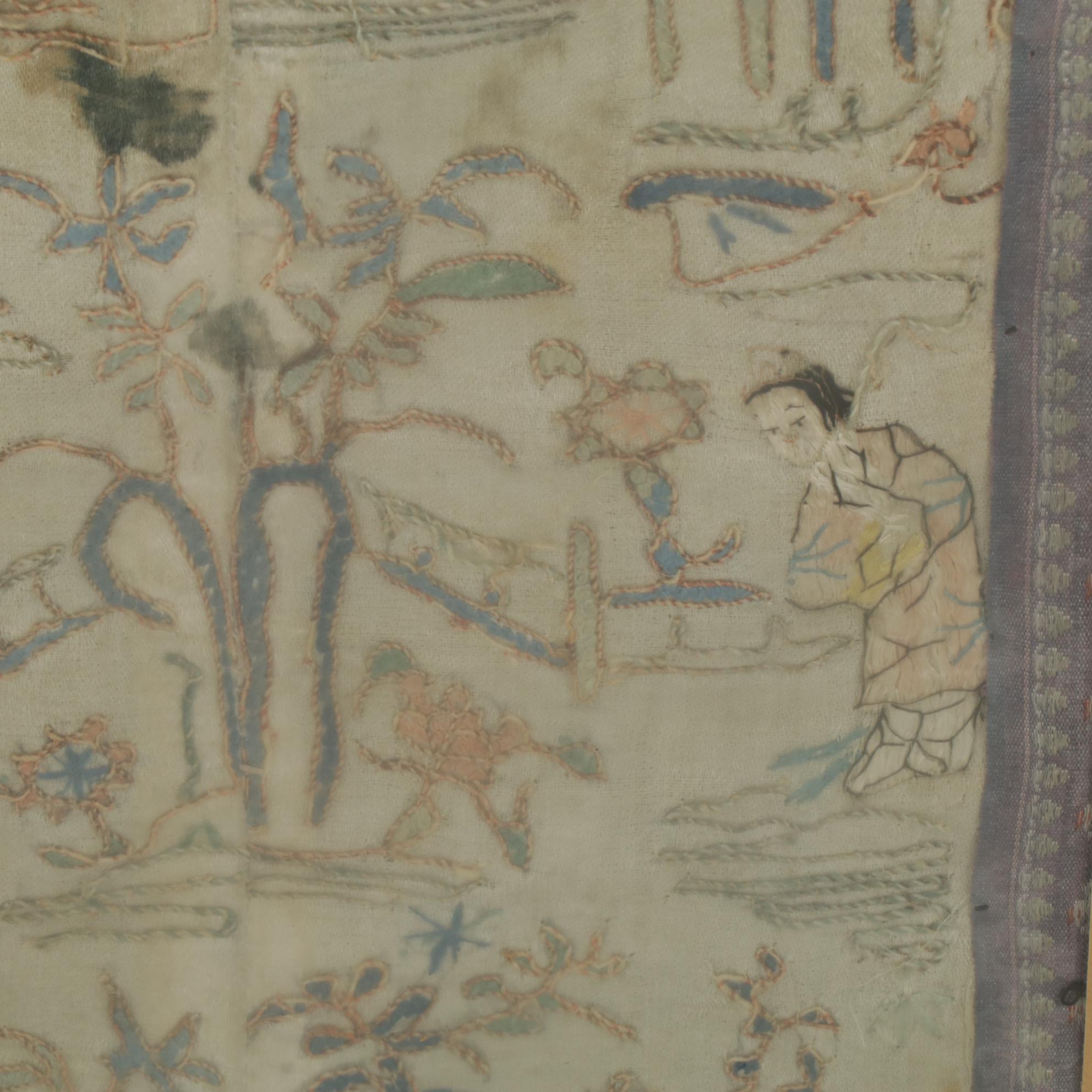 Chinese Embroidered Silk Panels