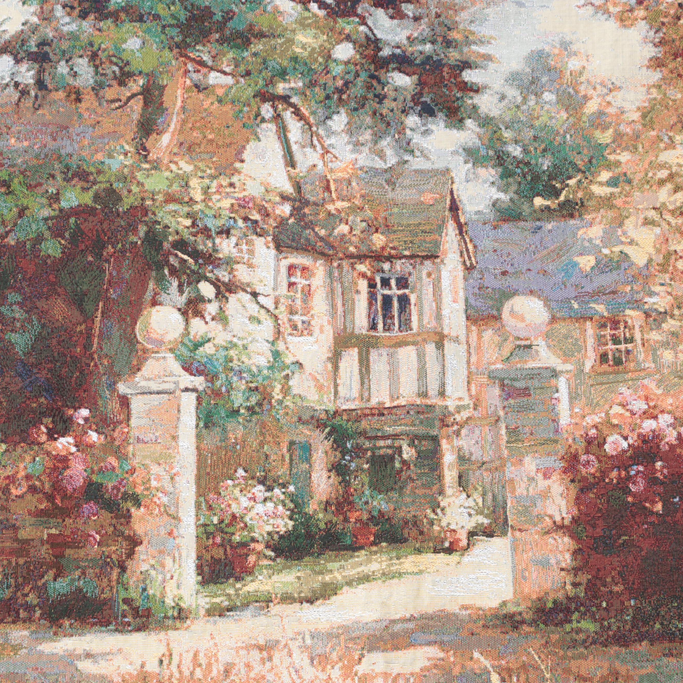 Vail Oxley for Mohawk Home "Lily Pond" Acrylic and Polyester Wall Tapestry