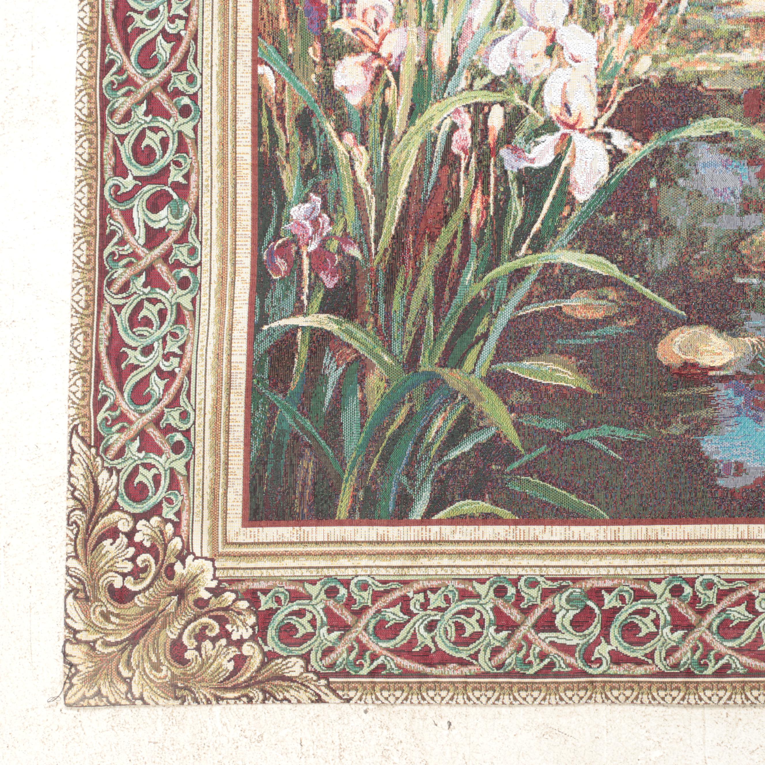 Vail Oxley for Mohawk Home "Lily Pond" Acrylic and Polyester Wall Tapestry