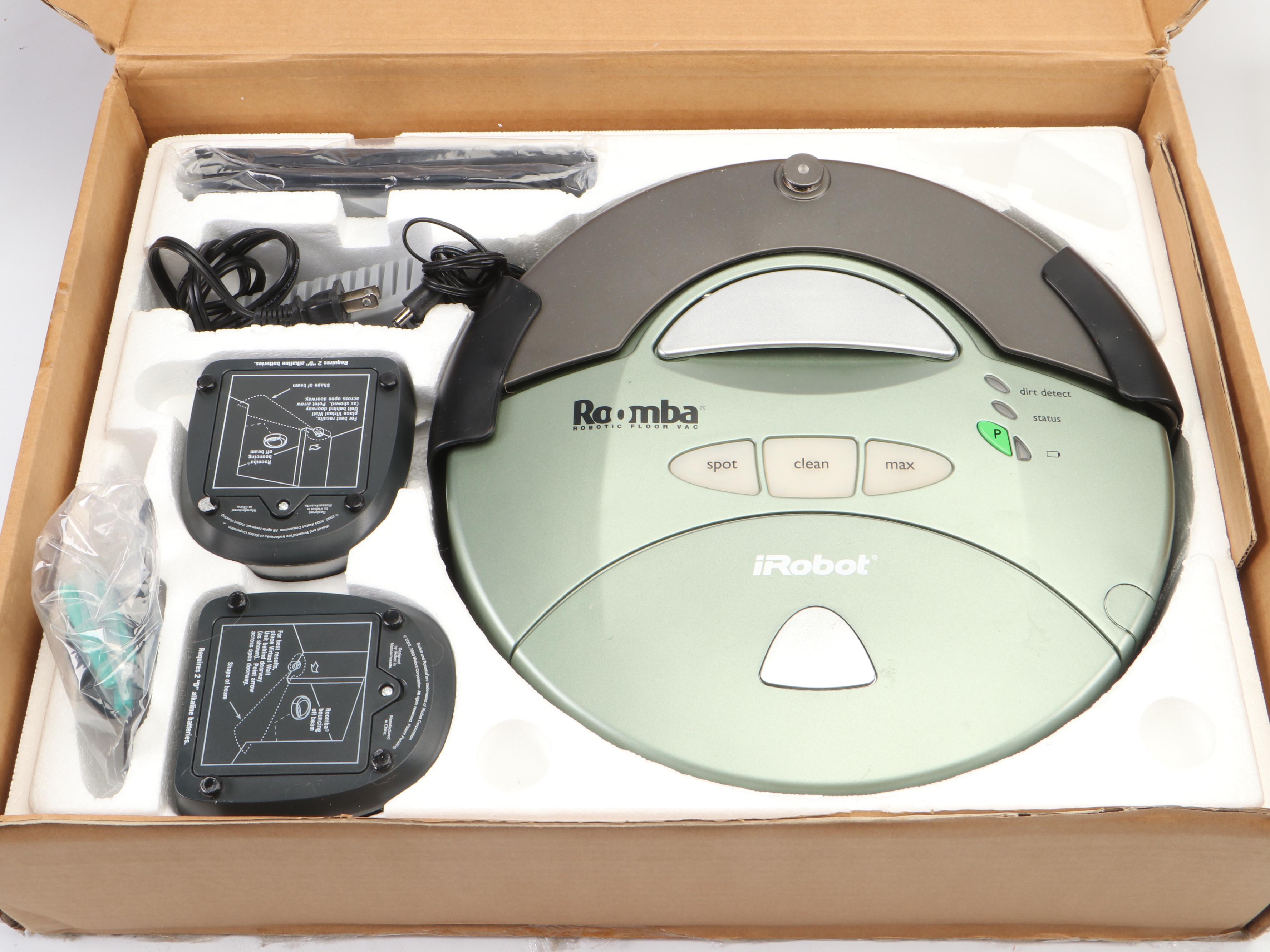 iRobot Roomba Vacuum With Dock, Chargers and Instruction Book