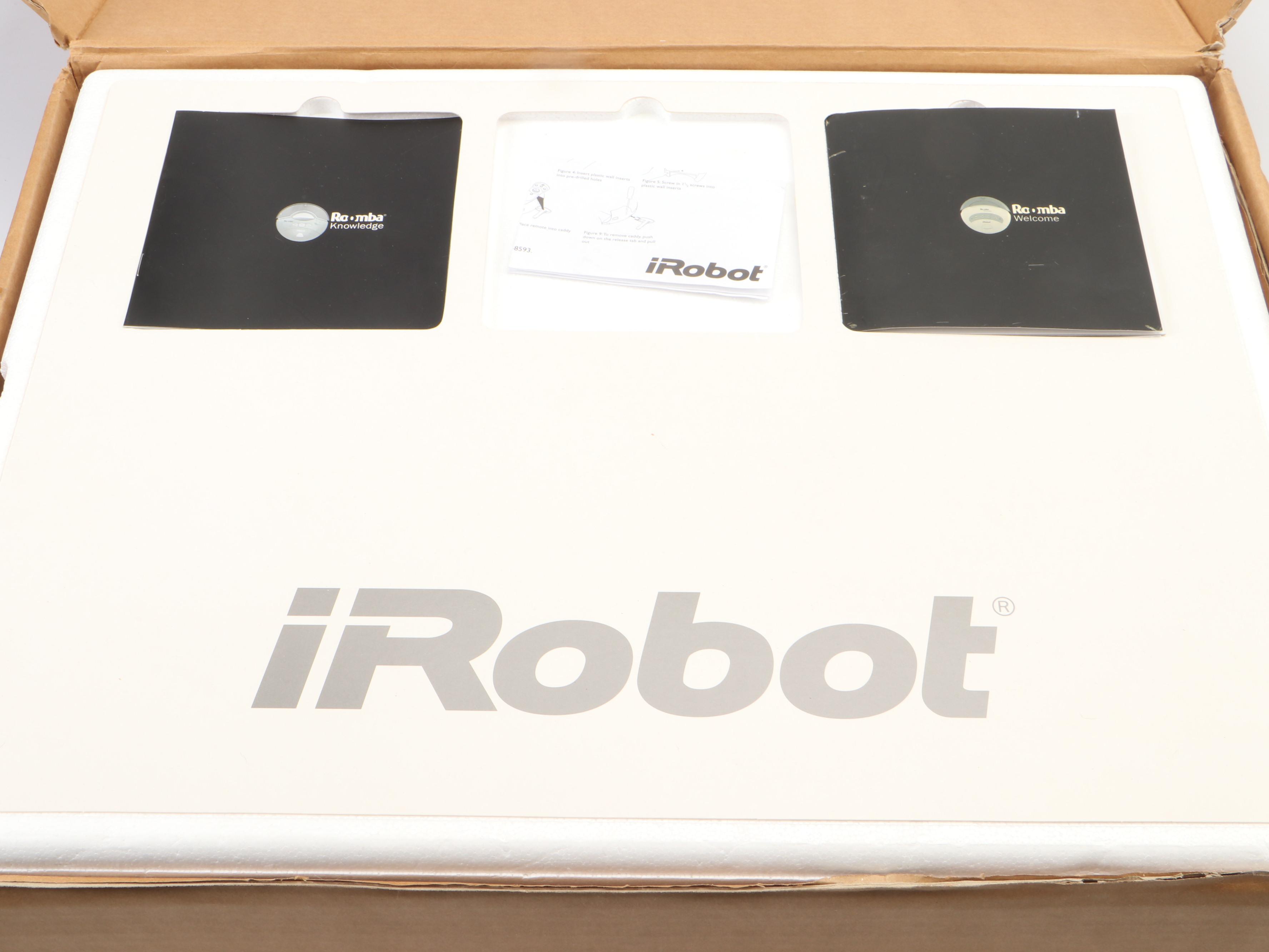 iRobot Roomba Vacuum With Dock, Chargers and Instruction Book