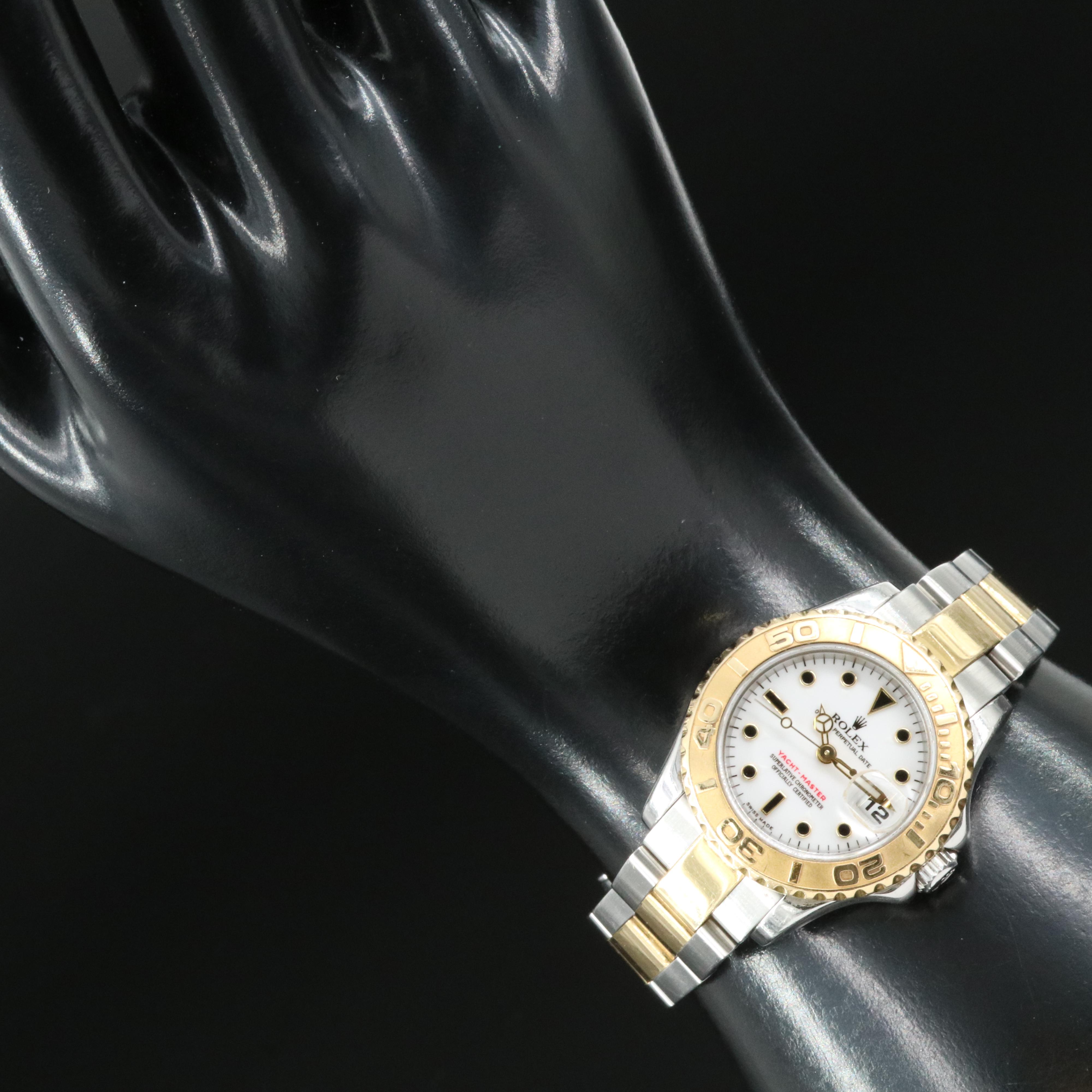 2002 Rolex Yacht-Master White Dial Two-Tone Oyster Watch